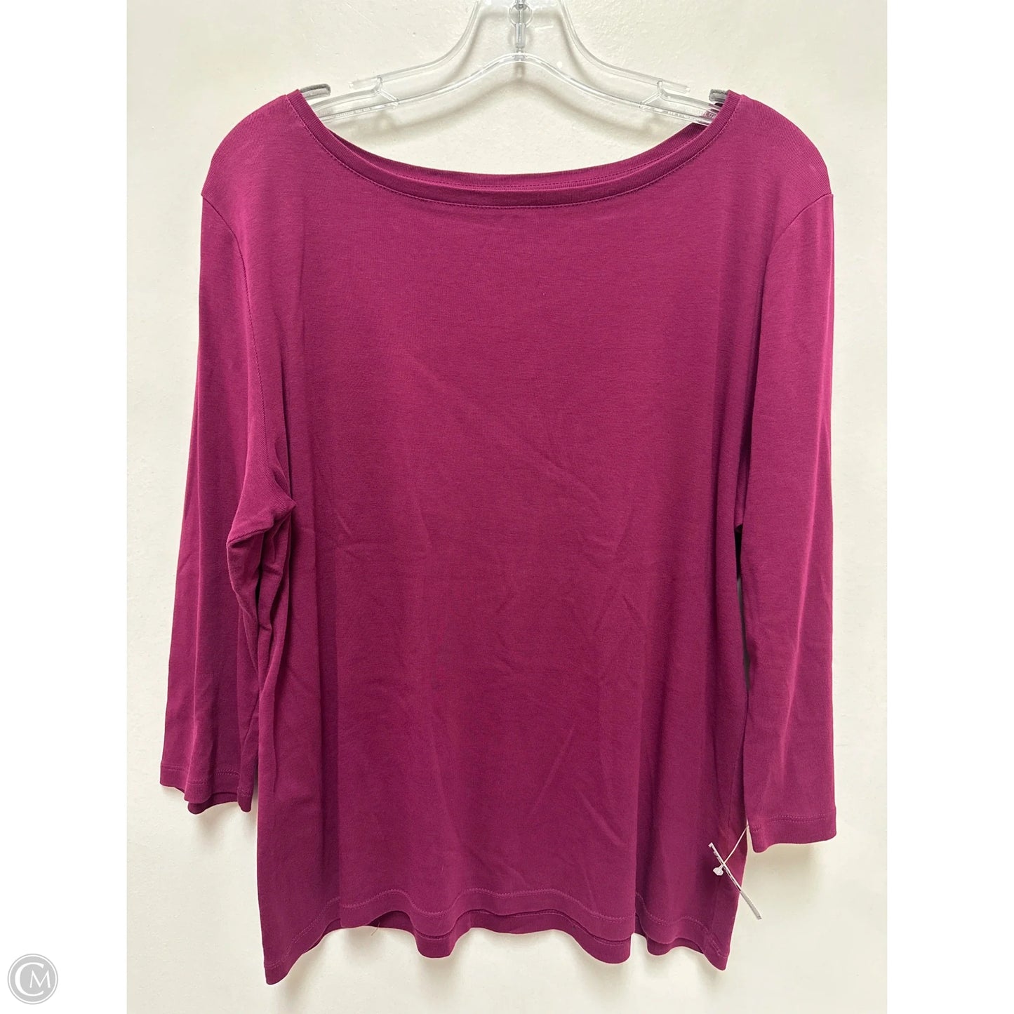 Top Long Sleeve By Talbots In Purple, Size: Xl