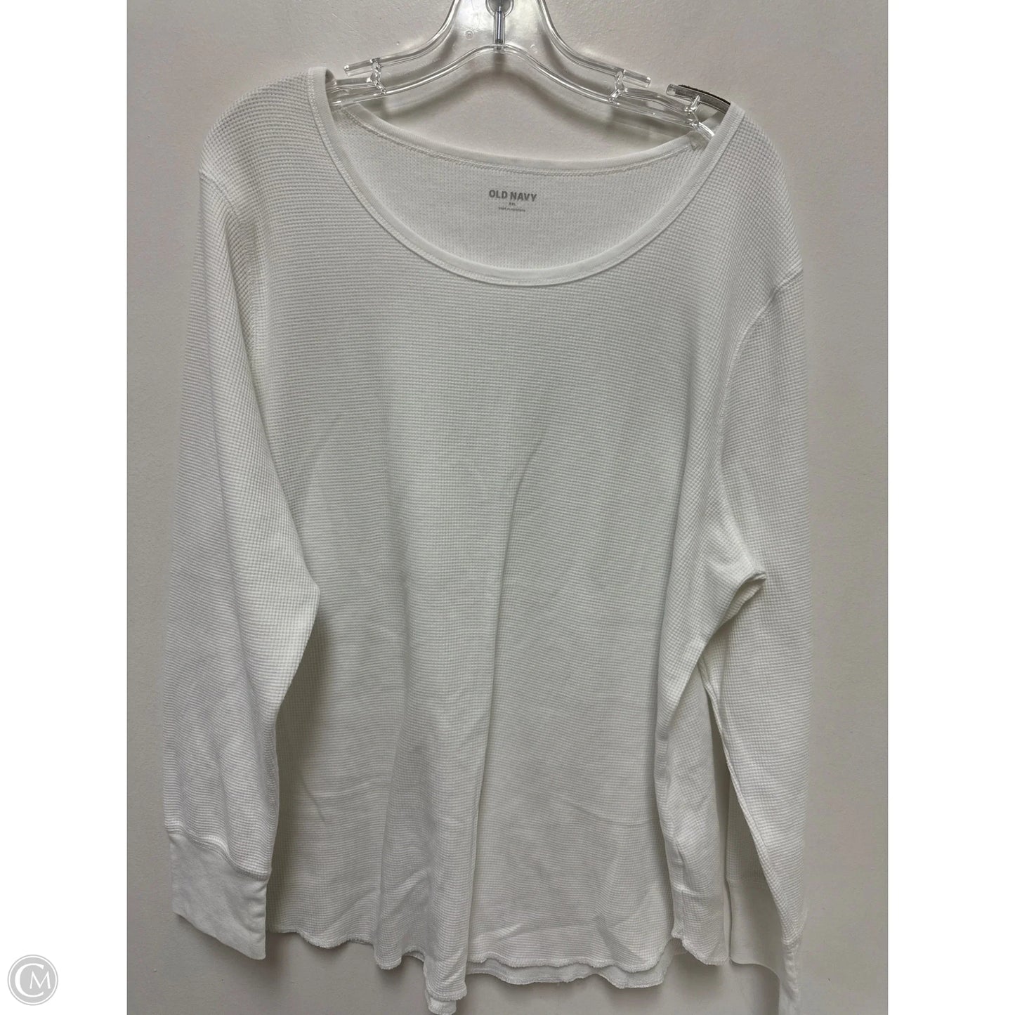 Top Long Sleeve By Old Navy In White, Size: 1x