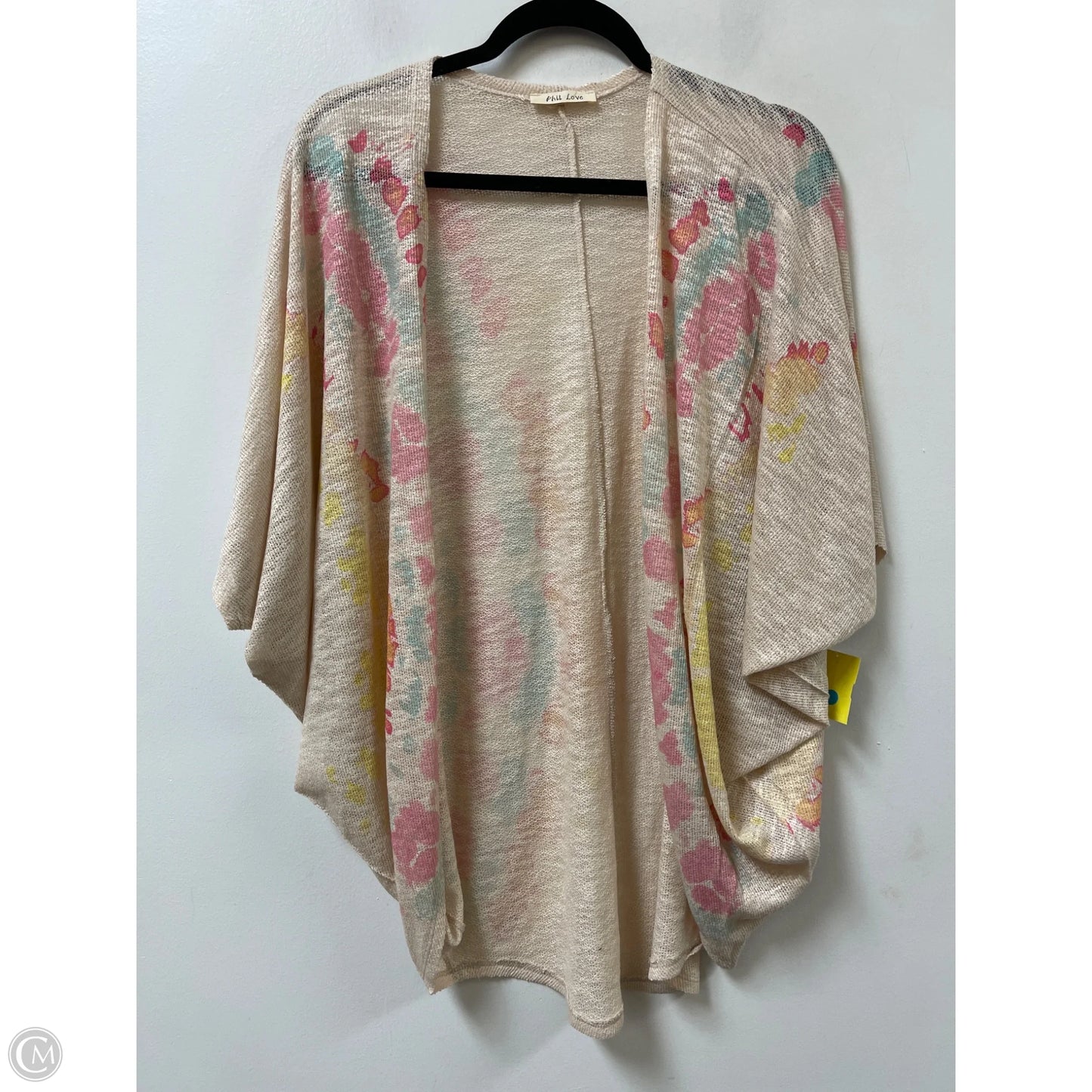 Kimono By Clothes Mentor In Cream, Size: Osfm