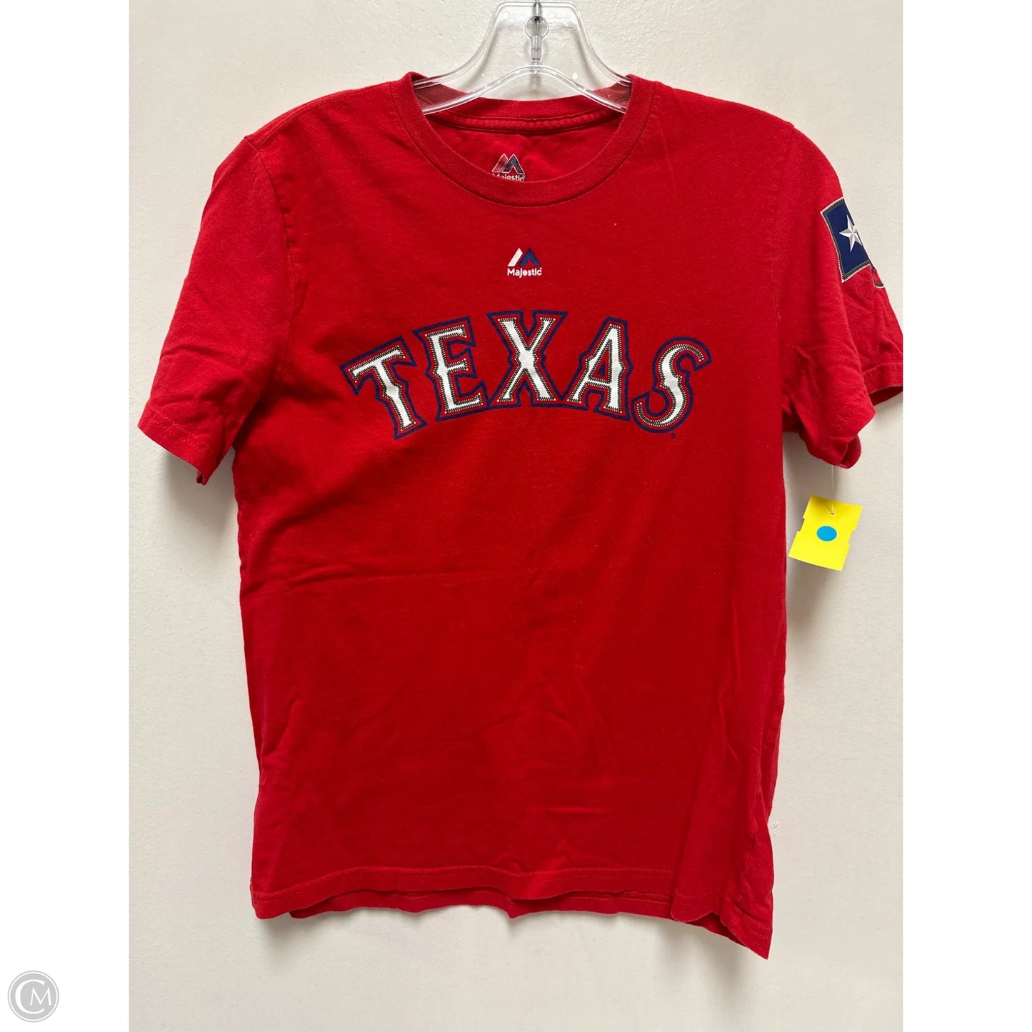 Top Short Sleeve By Majestic In Red, Size: L