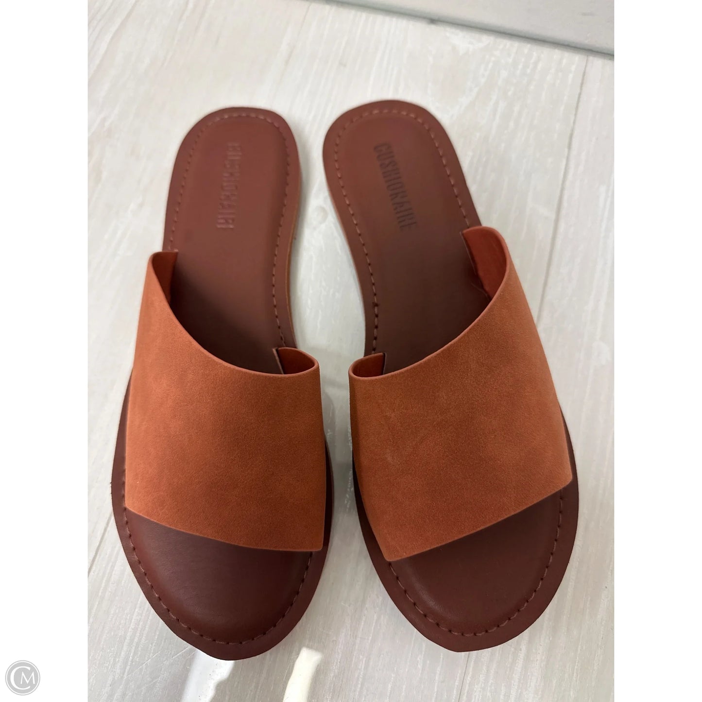 Sandals Flats By Cushionaire In Orange, Size: 8.5