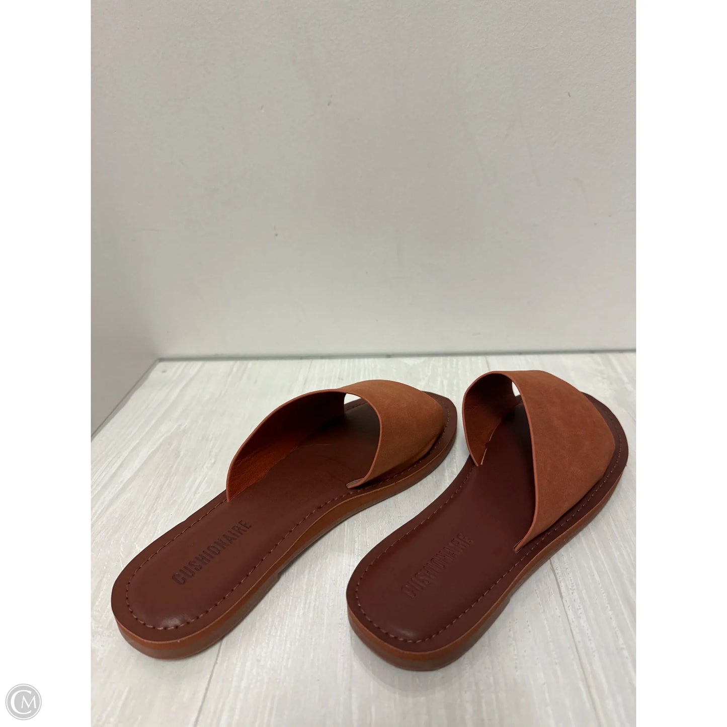 Sandals Flats By Cushionaire In Orange, Size: 8.5