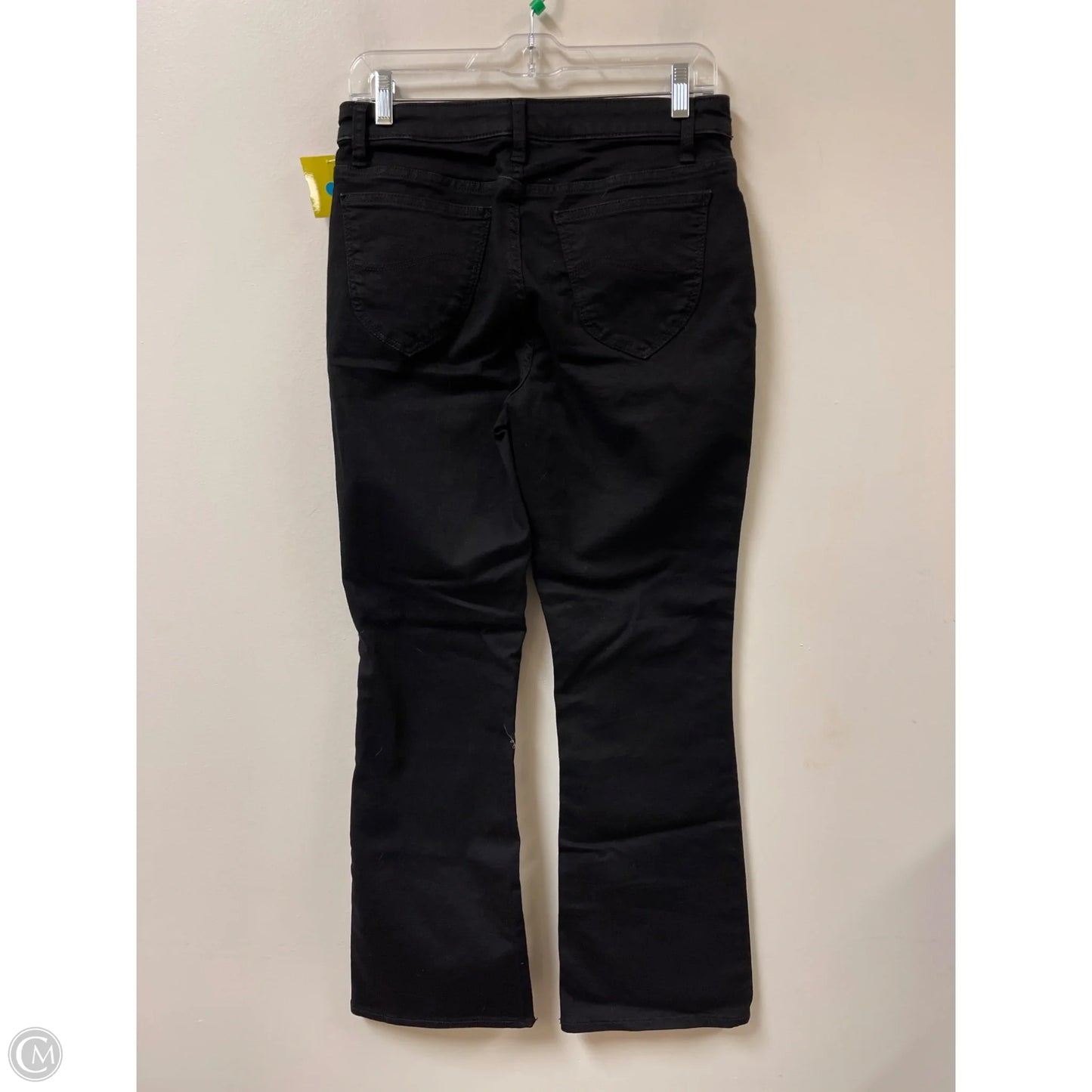Jeans Flared By Lee In Black Denim, Size: 8p