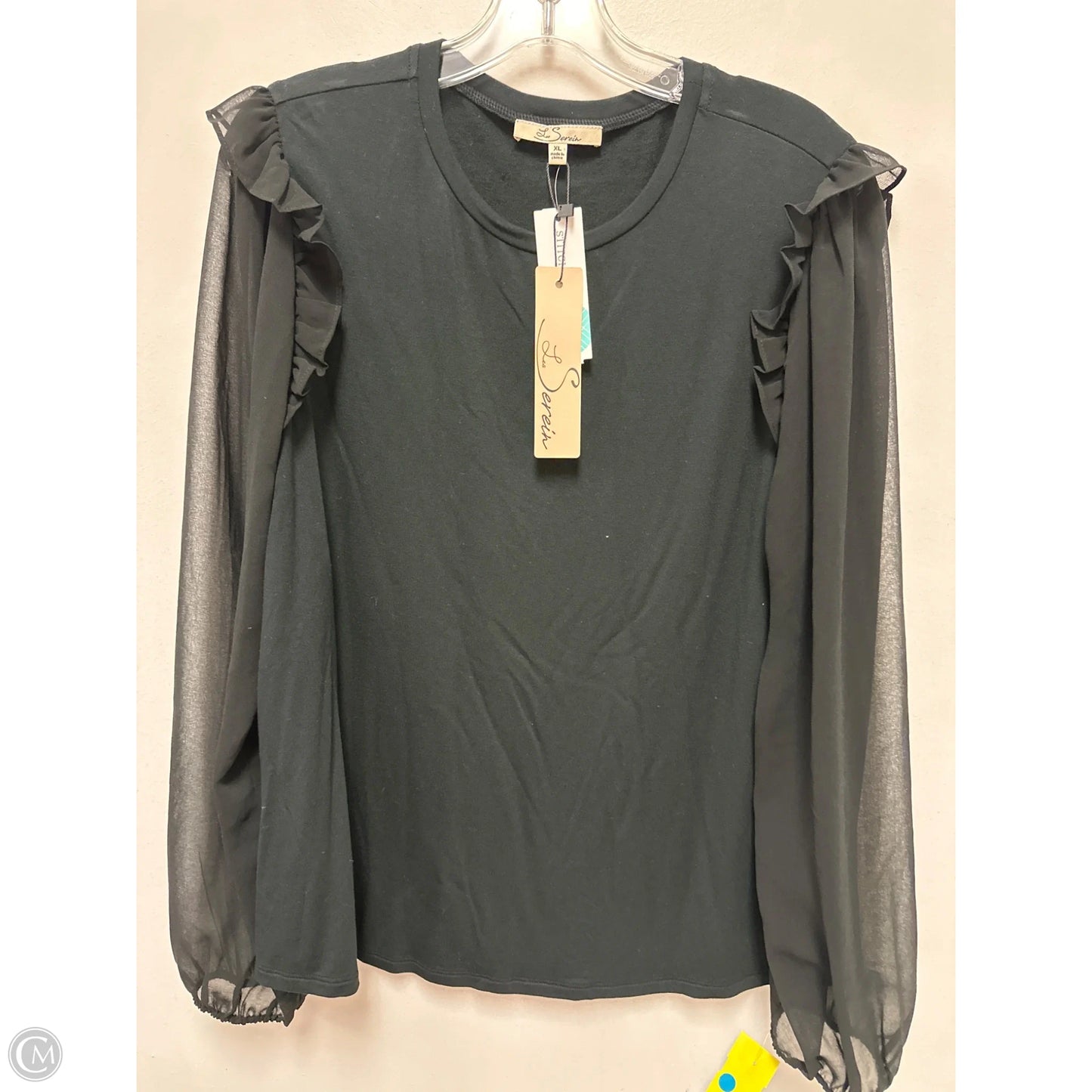 Top Long Sleeve By Clothes Mentor In Black, Size: Xl