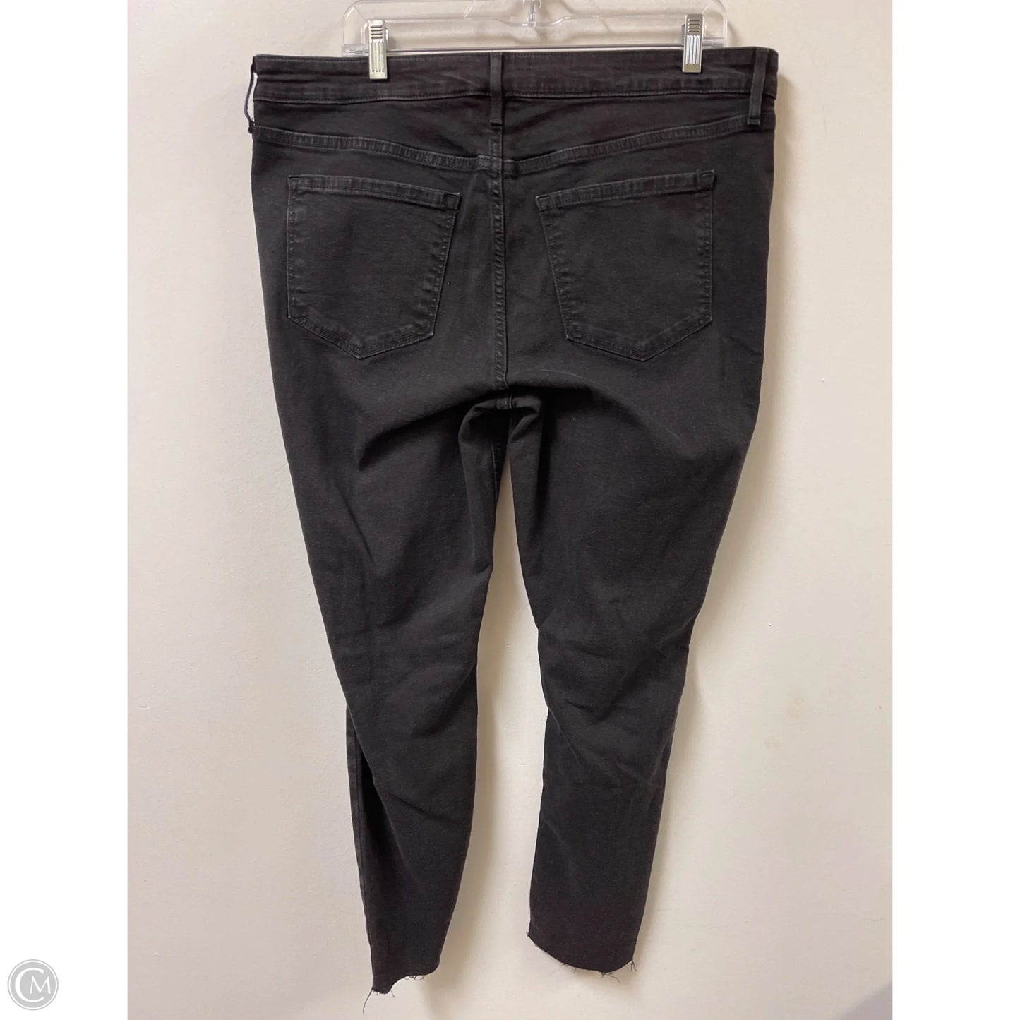 Jeans Skinny By Old Navy In Black Denim, Size: 16