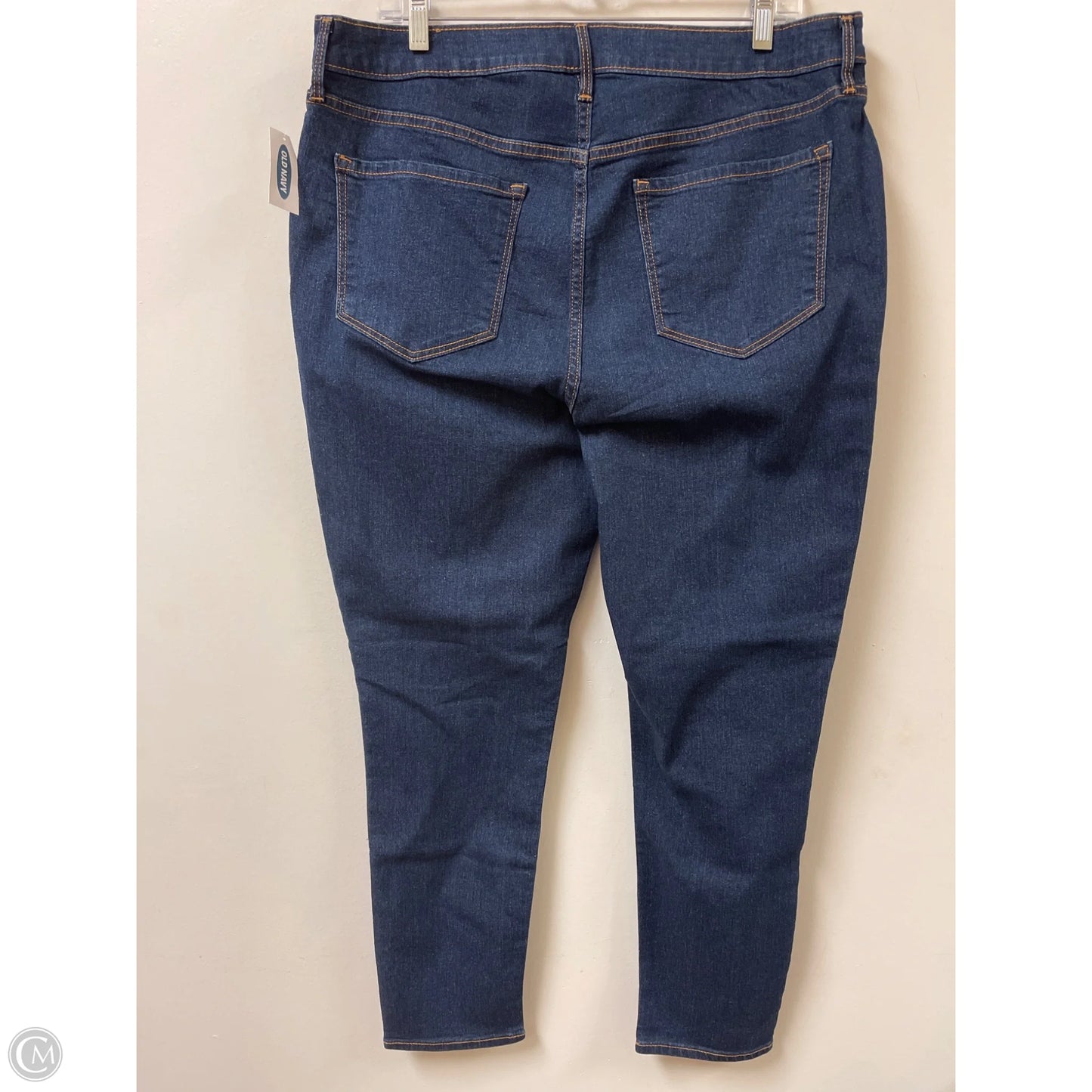 Jeans Skinny By Old Navy In Blue Denim, Size: 16