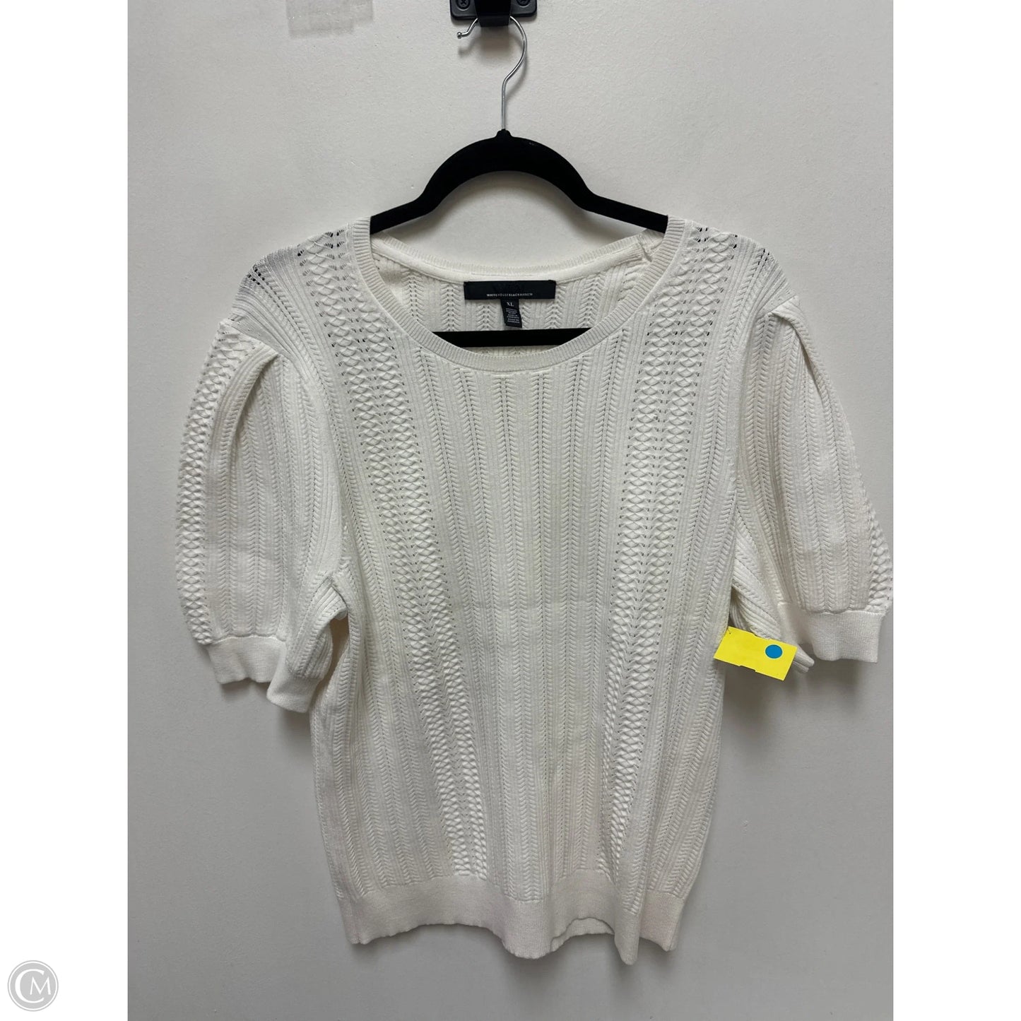 Top Short Sleeve By White House Black Market In White, Size: Xl