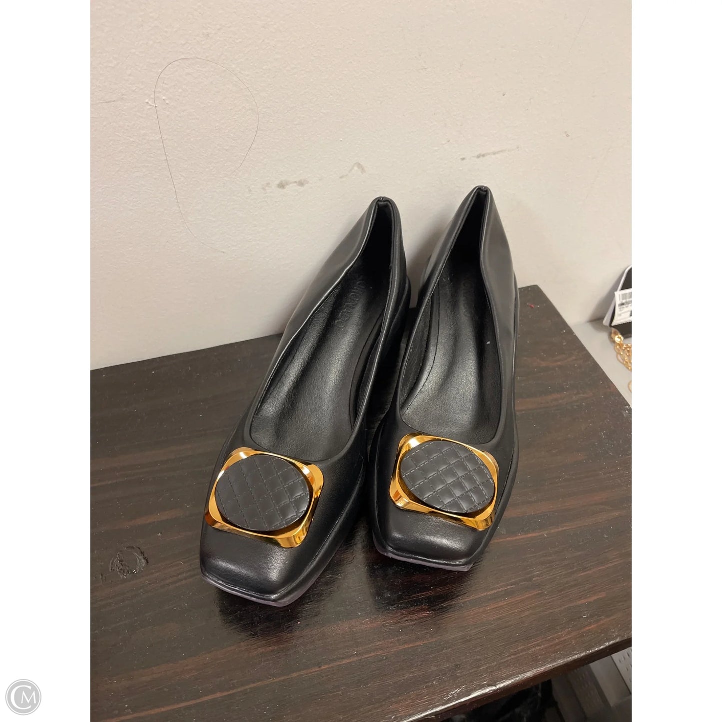 Shoes Heels Wedge By Clothes Mentor In Black, Size: 8.5