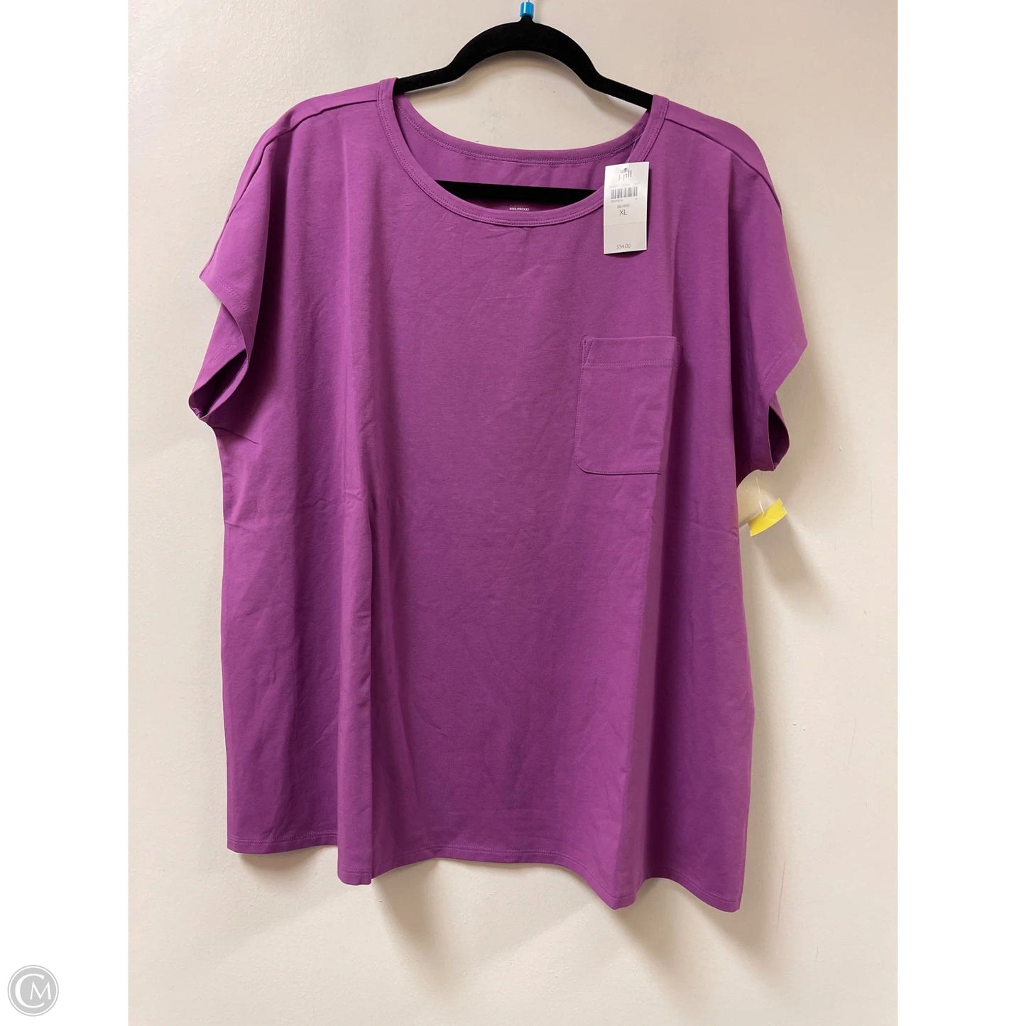Top Short Sleeve By J. Jill In Purple, Size: Xl