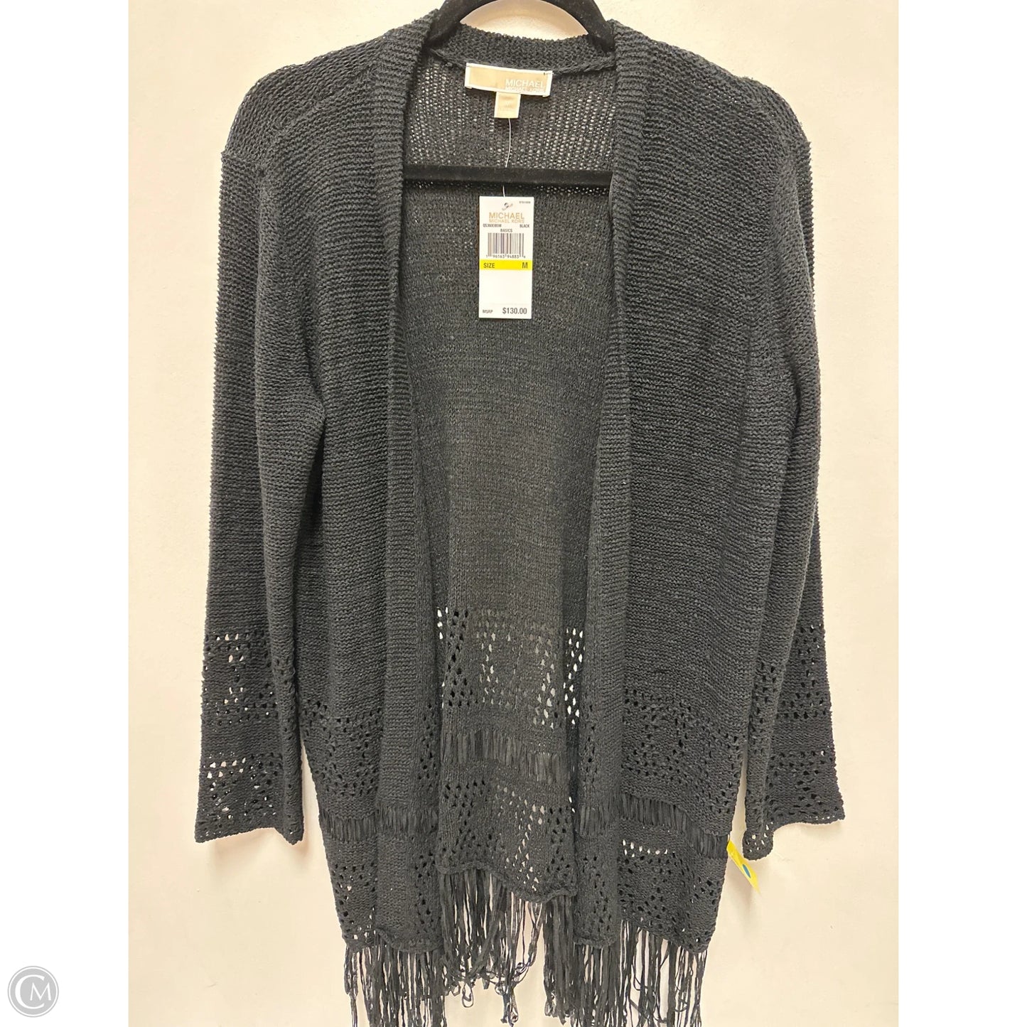 Sweater Cardigan By Michael By Michael Kors In Black, Size: M