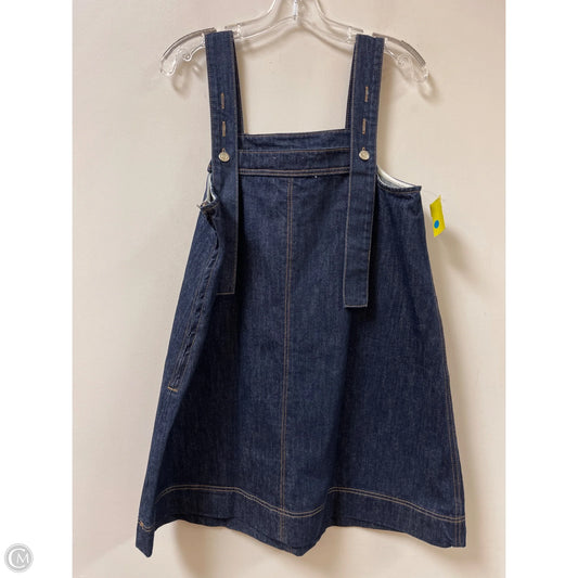 Dress Casual Short By Top Shop In Blue Denim, Size: M