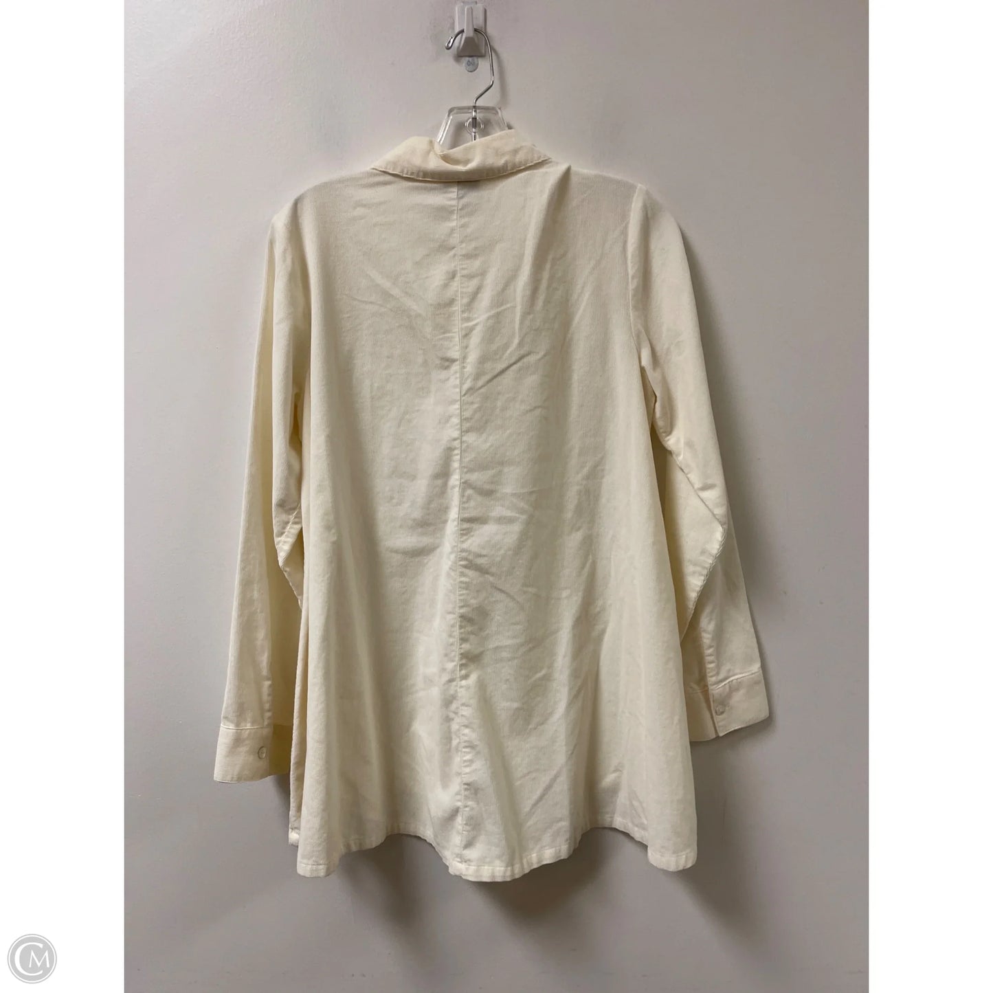 Blouse Long Sleeve By J. Jill In Cream, Size: S