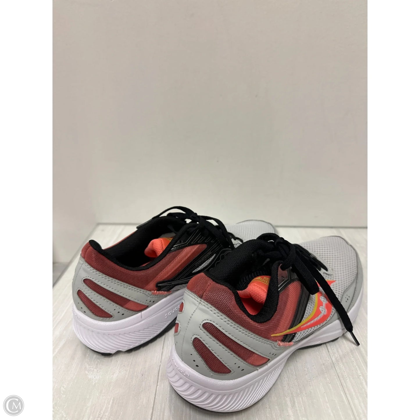 Shoes Athletic By Saucony In Grey & Orange, Size: 11