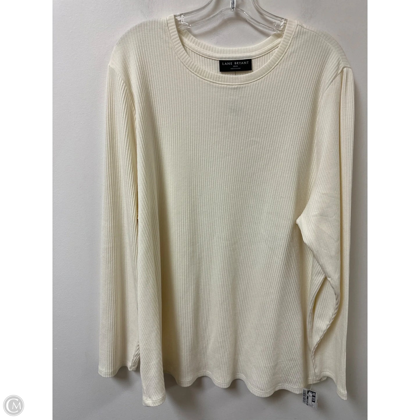 Top Long Sleeve By Lane Bryant In Cream, Size: 3x