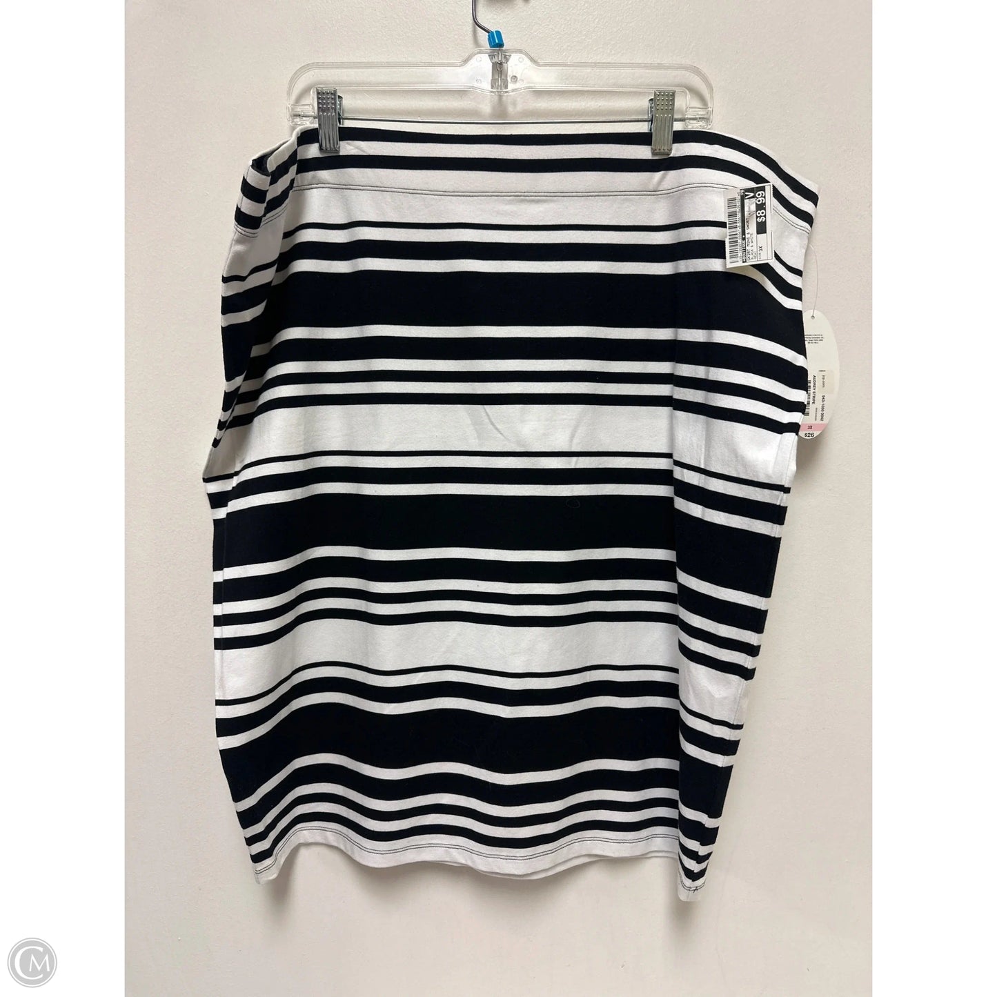 Skirt Mini & Short By Boutique + In Black & White, Size: 3x