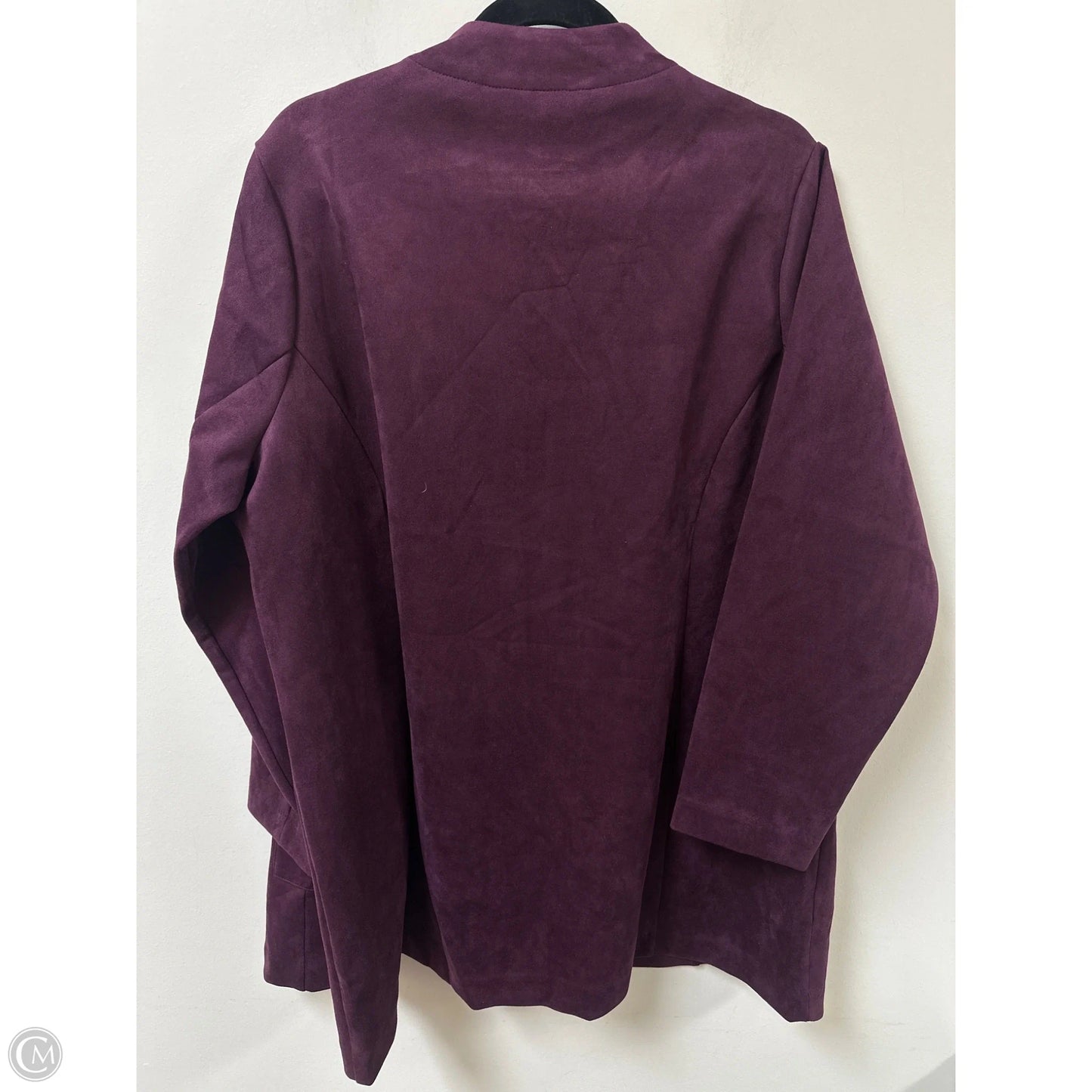 Sweater Cardigan By Clothes Mentor In Purple, Size: 1x