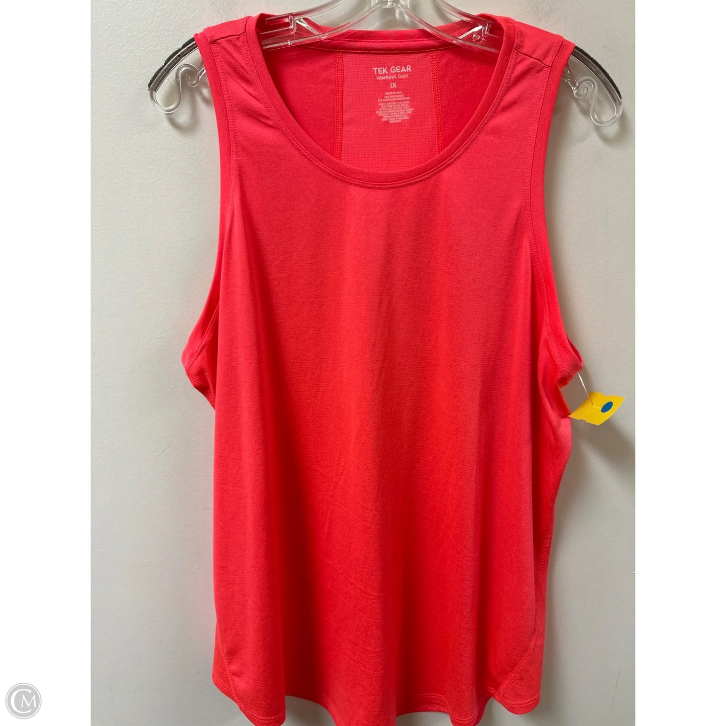 Athletic Tank Top By Tek Gear In Pink, Size: 1x