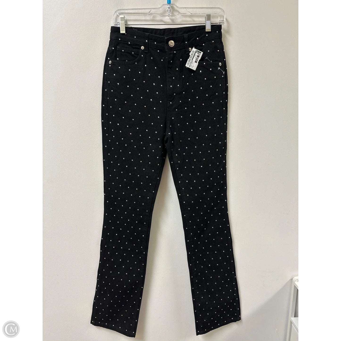 Jeans Flared By Gianni Bini In Black Denim, Size: 4