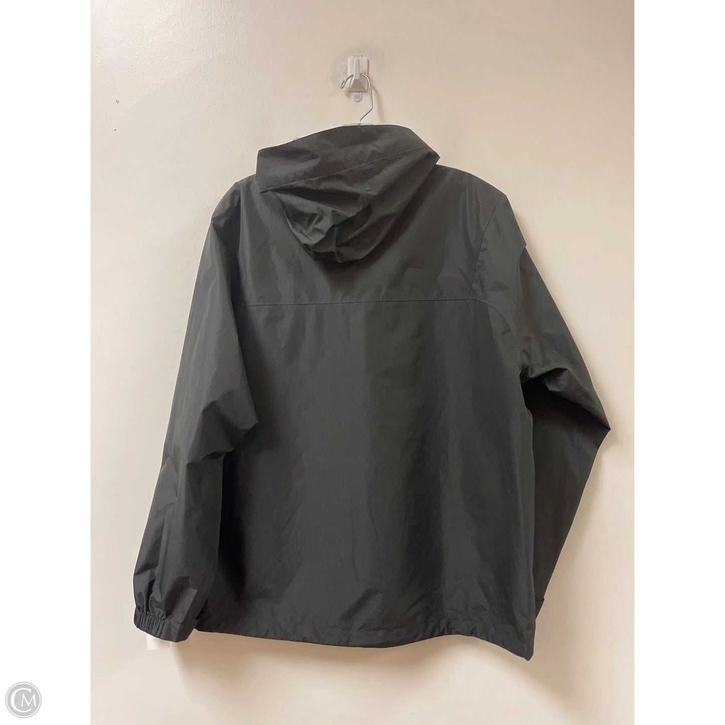 Jacket Windbreaker By Clothes Mentor In Black, Size: L