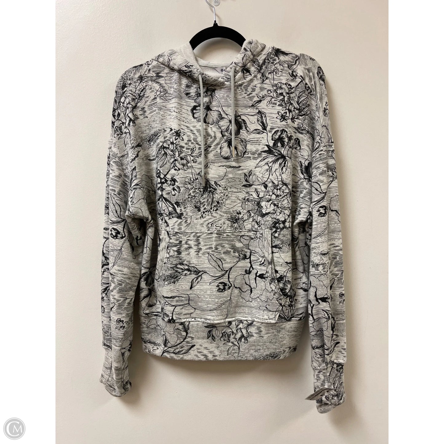 Athletic Sweatshirt Hoodie By Athleta In Black & Grey, Size: Xs