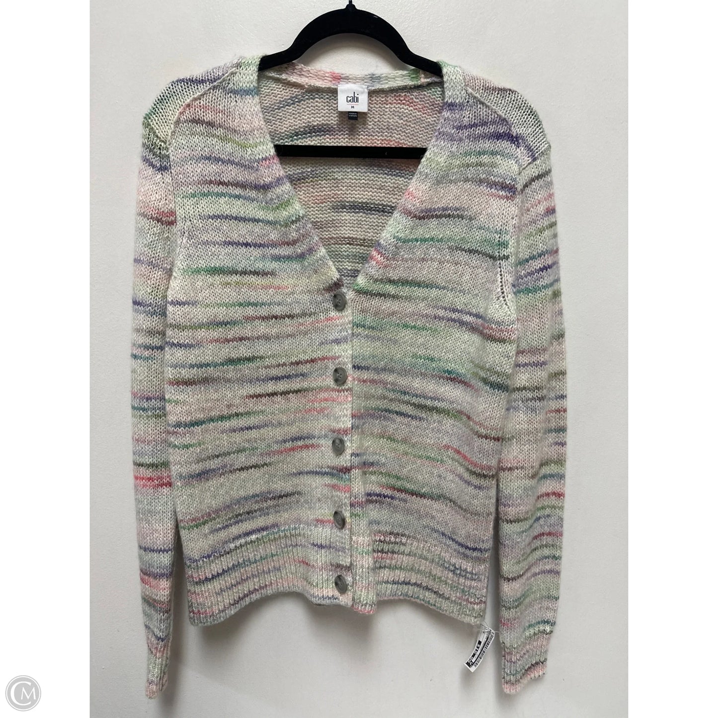 Sweater Cardigan By Cabi In Multi-colored, Size: M