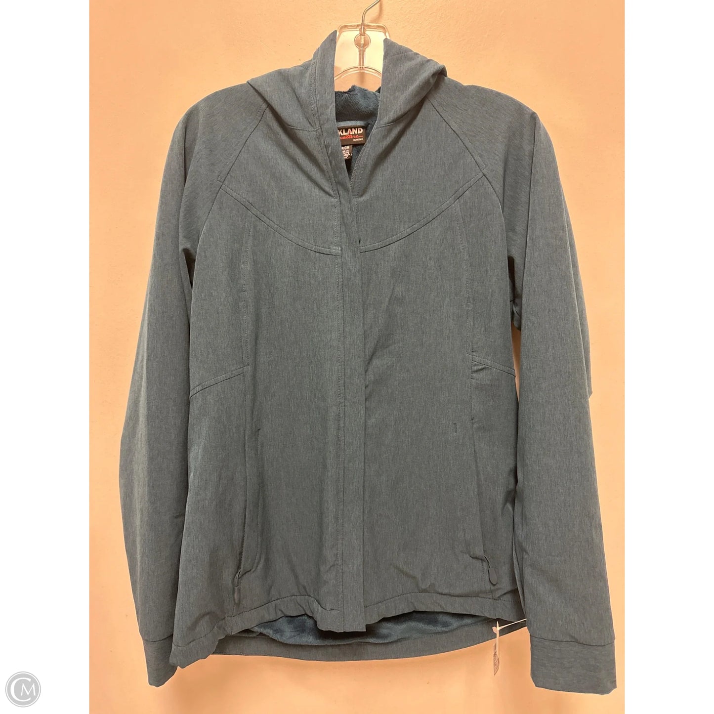 Jacket Faux Fur & Sherpa By Kirkland In Blue, Size: S