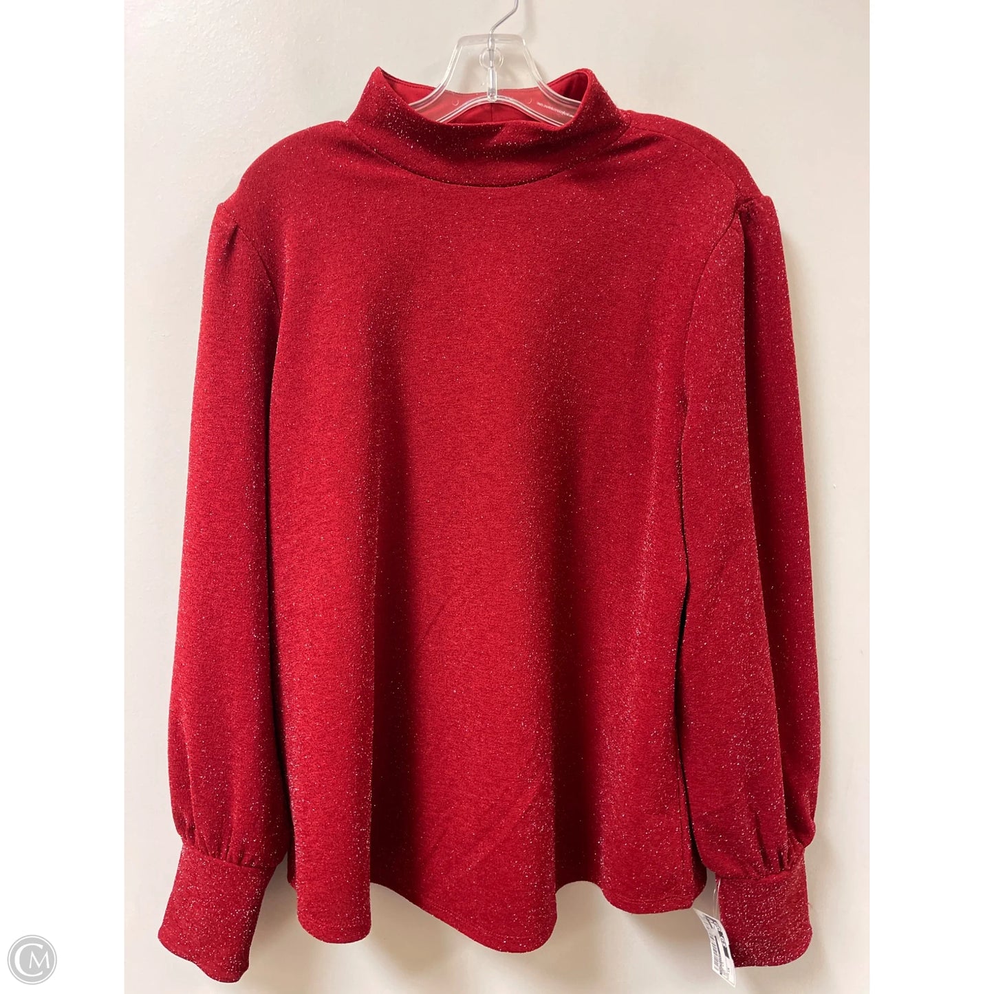 Top Long Sleeve By Maurices In Red, Size: 1x