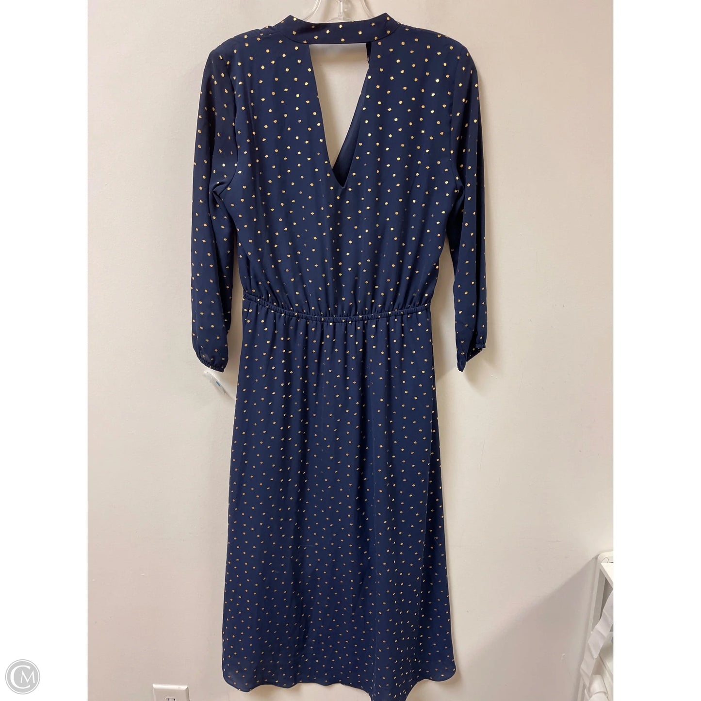 Dress Casual Maxi By Laundry In Blue & Gold, Size: S