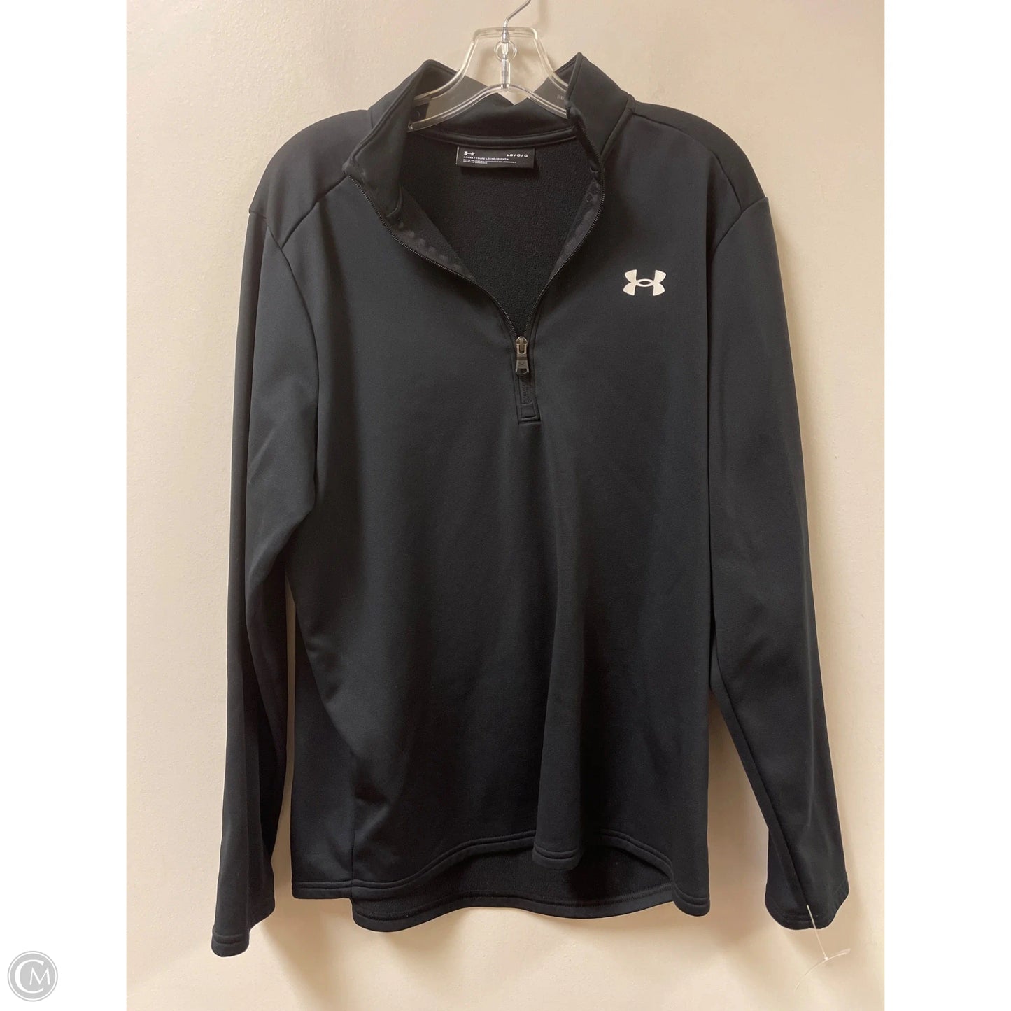 Athletic Sweatshirt Collar By Under Armour In Black, Size: L