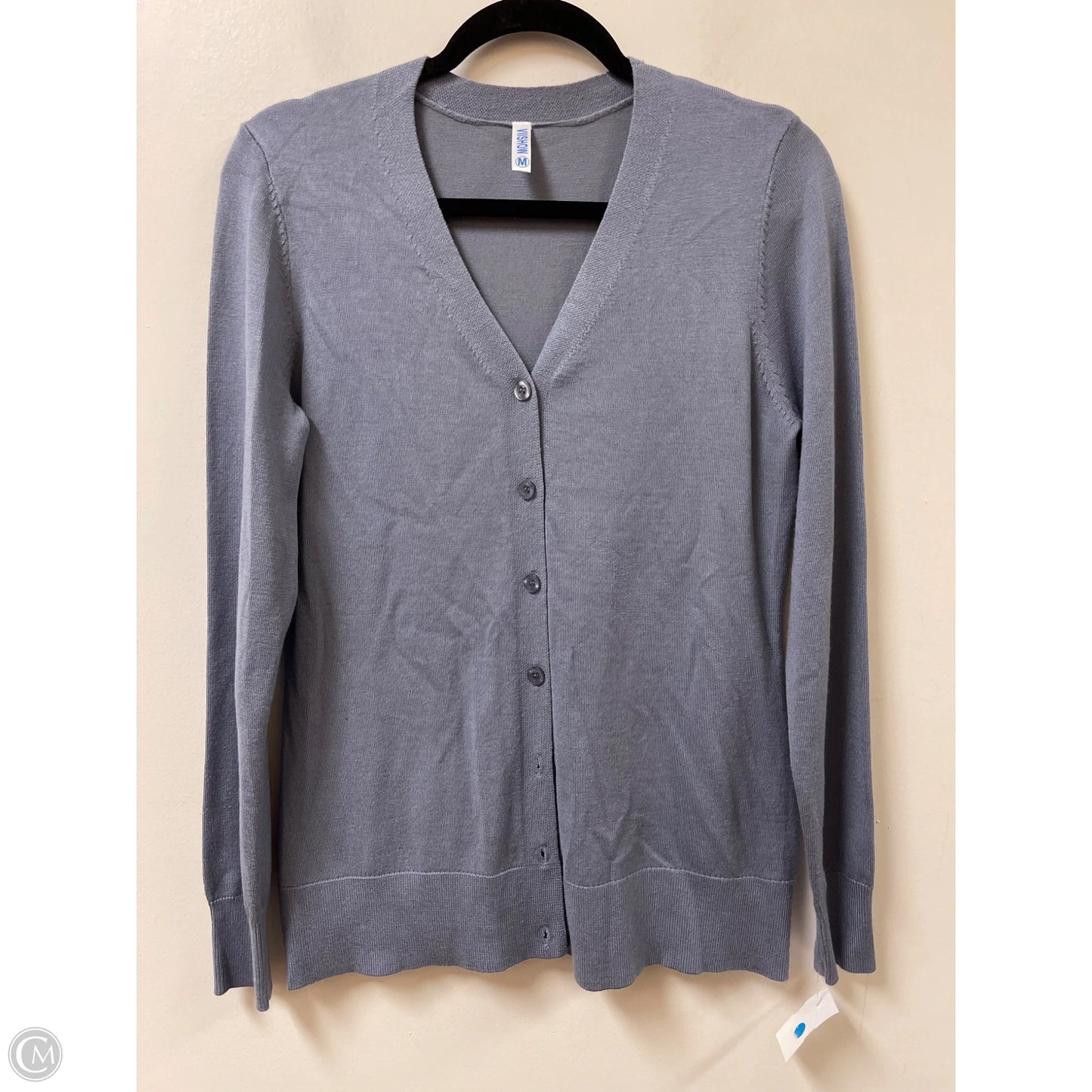 Sweater Cardigan By Clothes Mentor In Grey, Size: M
