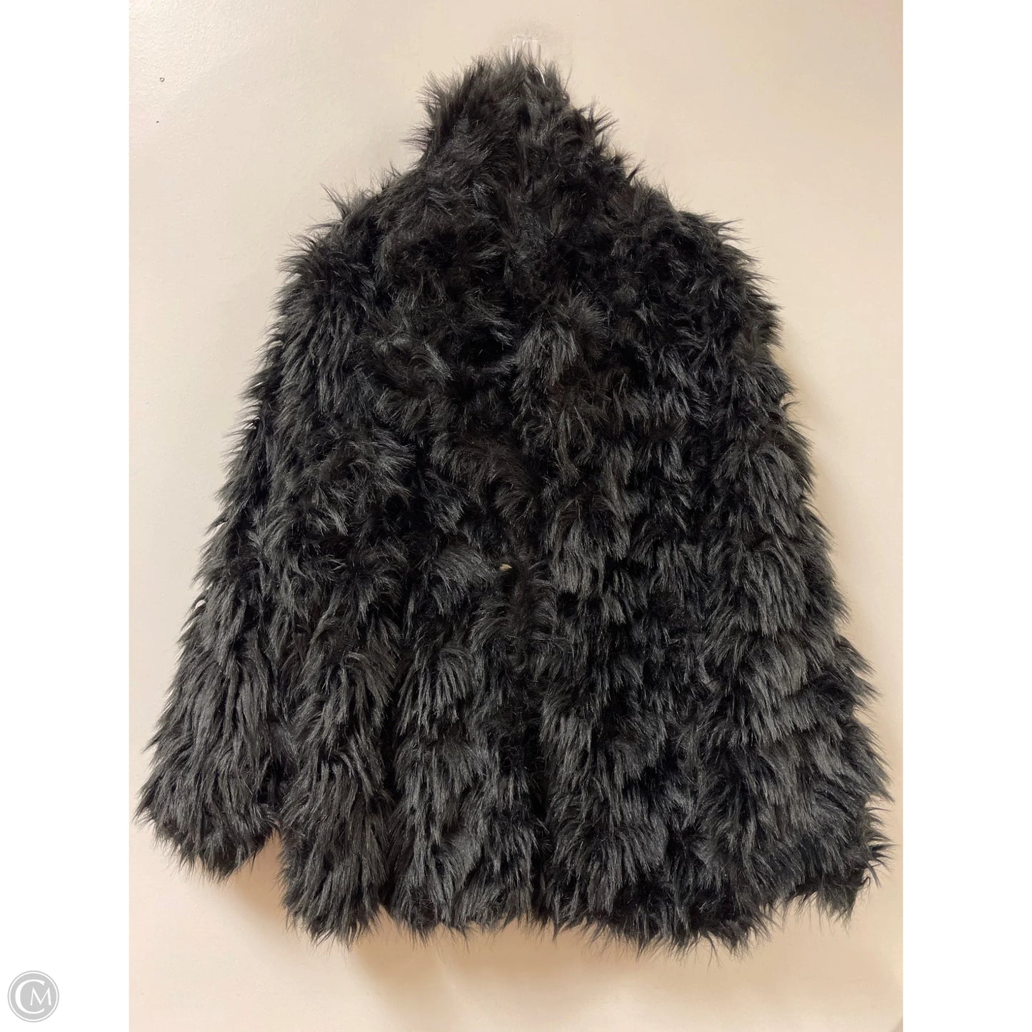 Coat Faux Fur & Sherpa By Vince Camuto In Black, Size: L