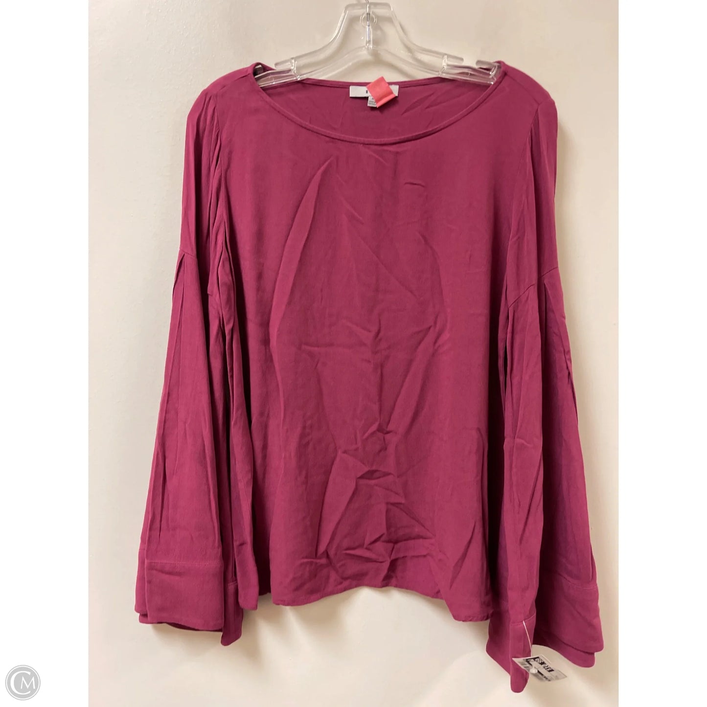 Top Long Sleeve By Ro & De In Purple, Size: M