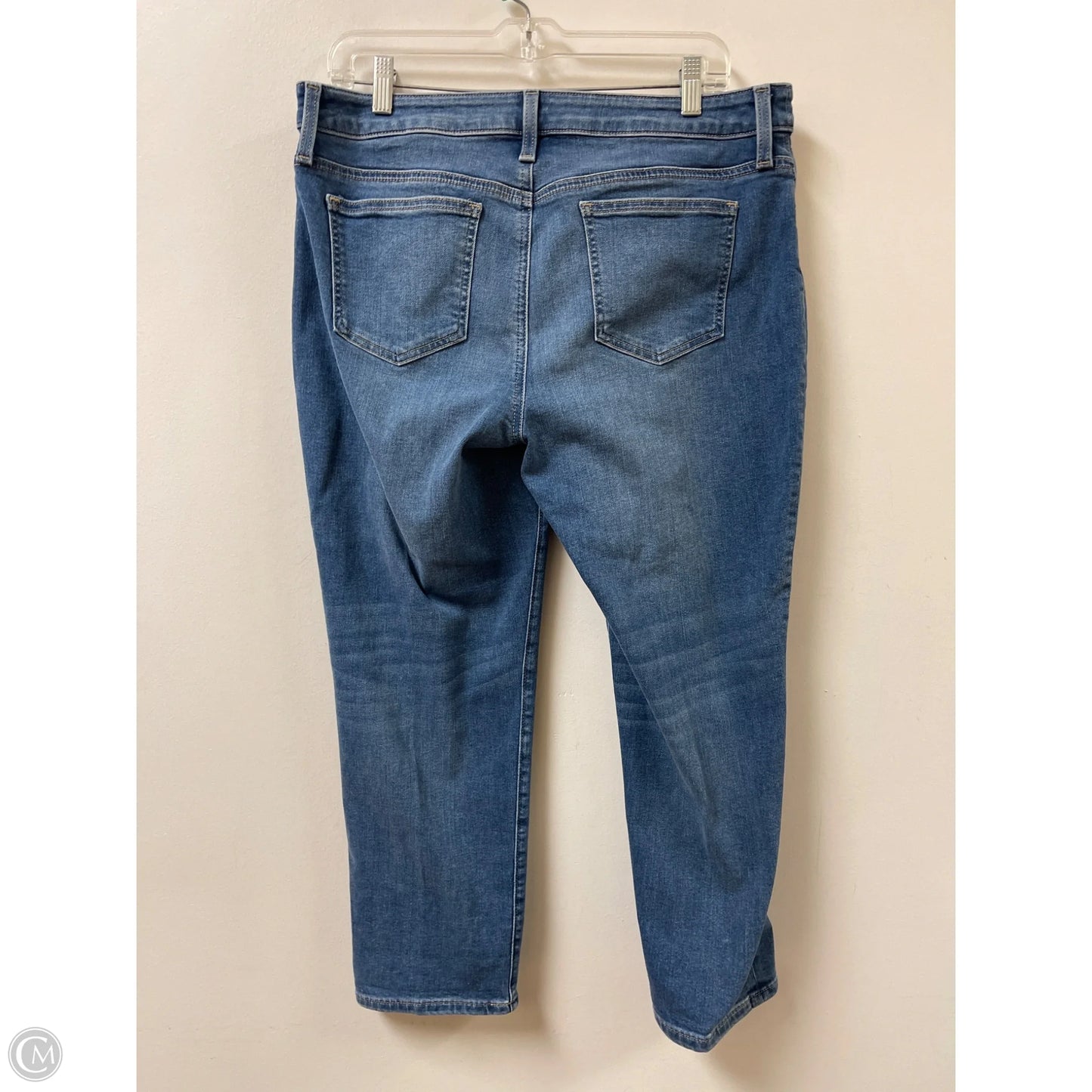 Jeans Cropped By Chicos In Blue Denim, Size: 12p