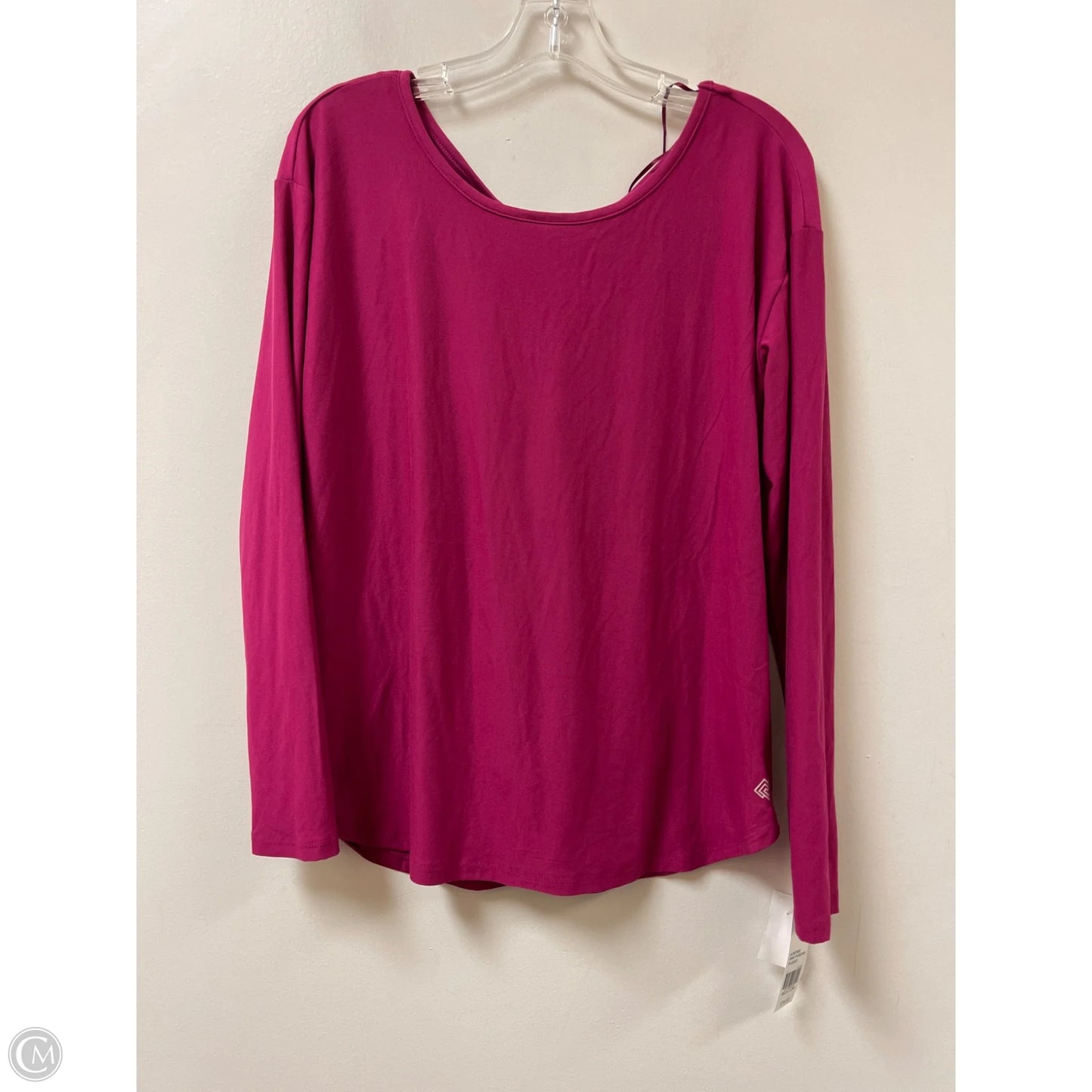 Athletic Top Long Sleeve Crewneck By Zelos In Pink, Size: S