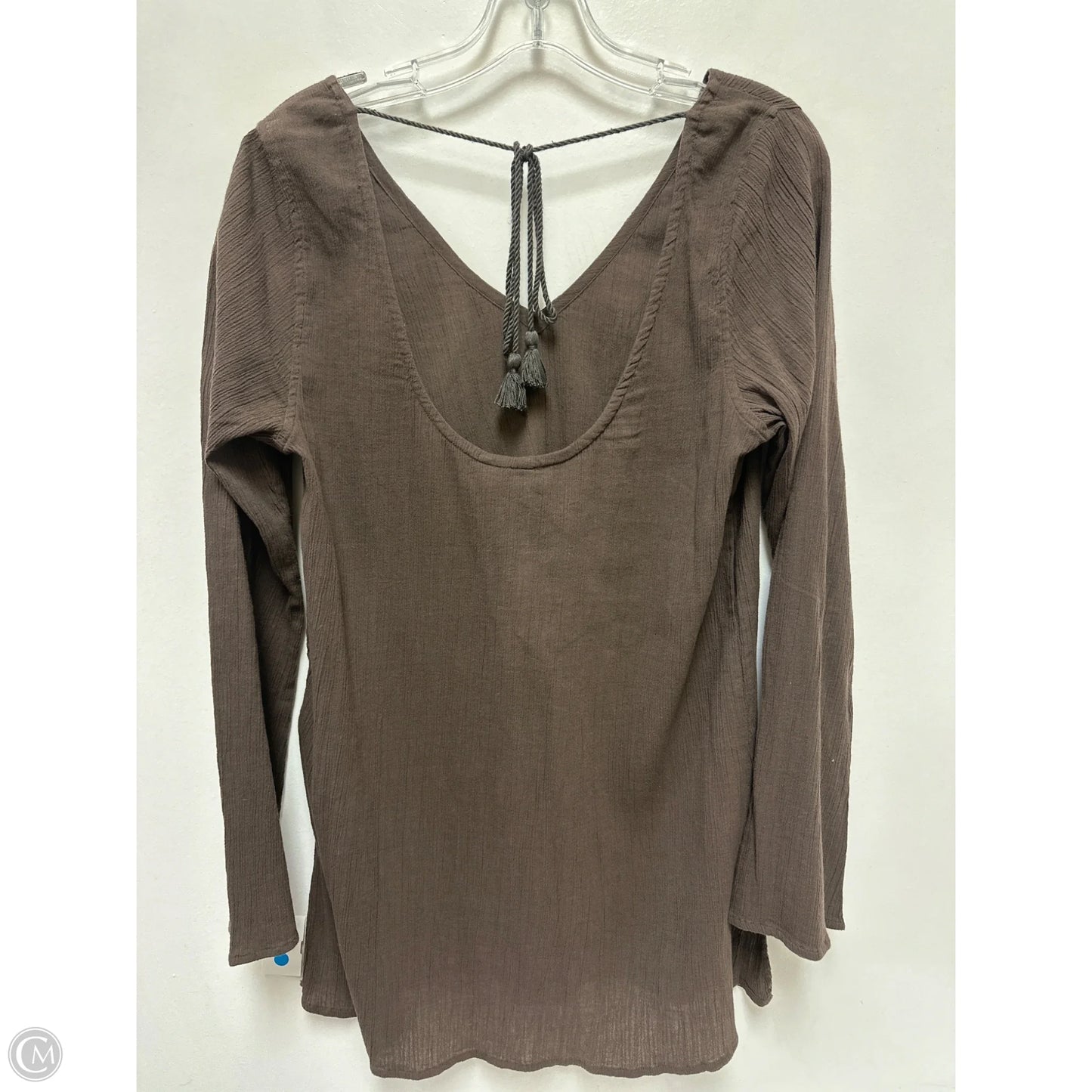 Tunic Long Sleeve By J. Crew In Brown, Size: L