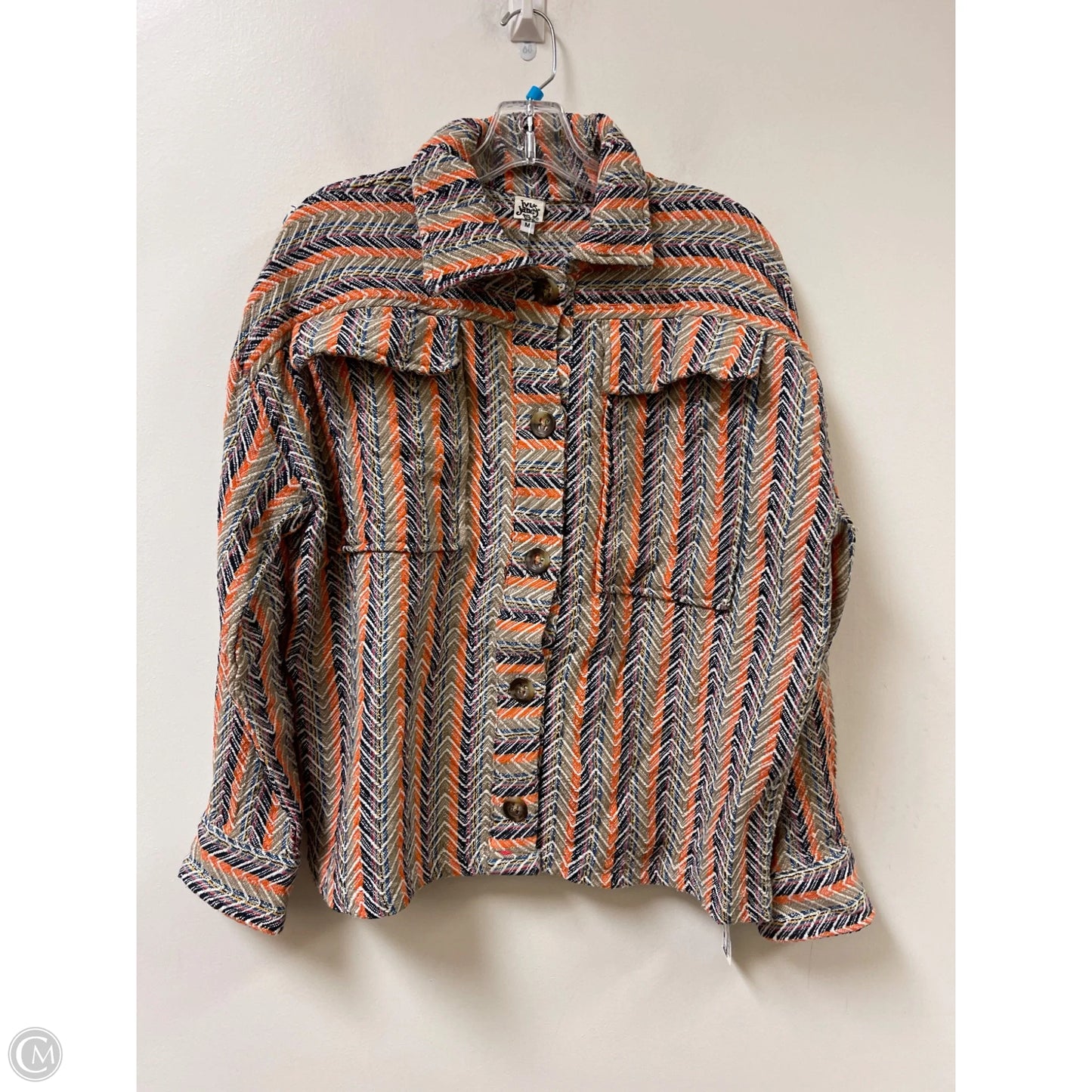 Jacket Shirt By Ivy Jane In Multi-colored, Size: M
