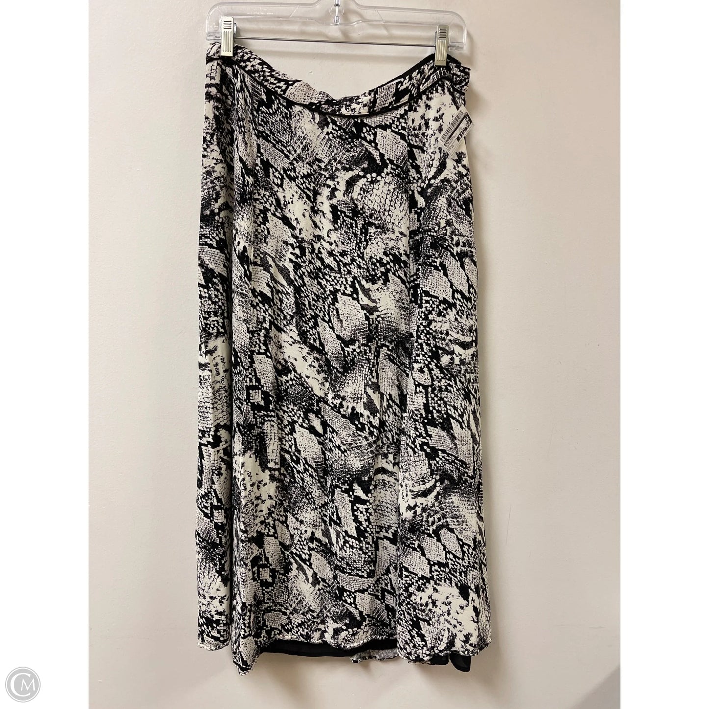 Skirt Midi By Reiss In Snakeskin Print, Size: 10