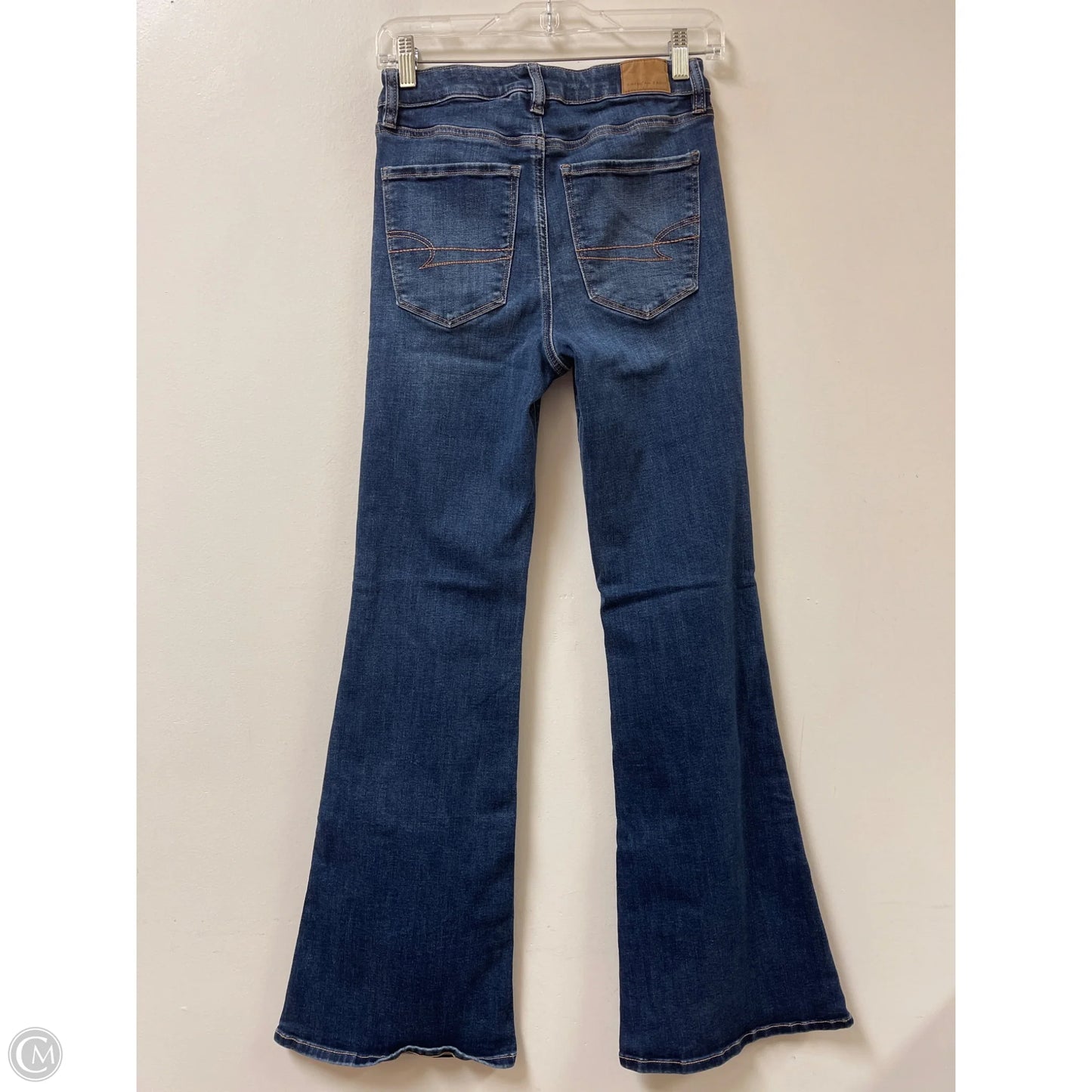 Jeans Flared By American Eagle In Blue Denim, Size: 2
