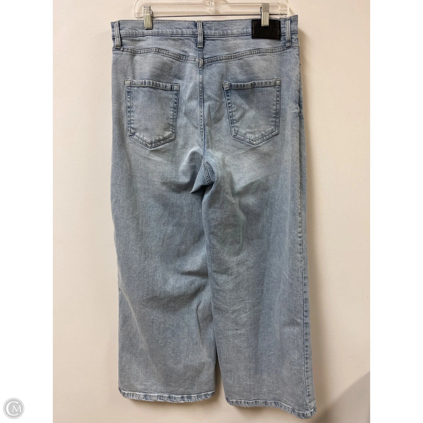 Jeans Wide Leg By Dkny In Blue Denim, Size: 14