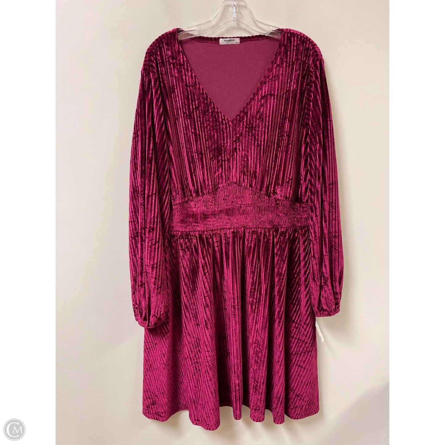 Dress Casual Short By Zeagoo In Purple, Size: 1x