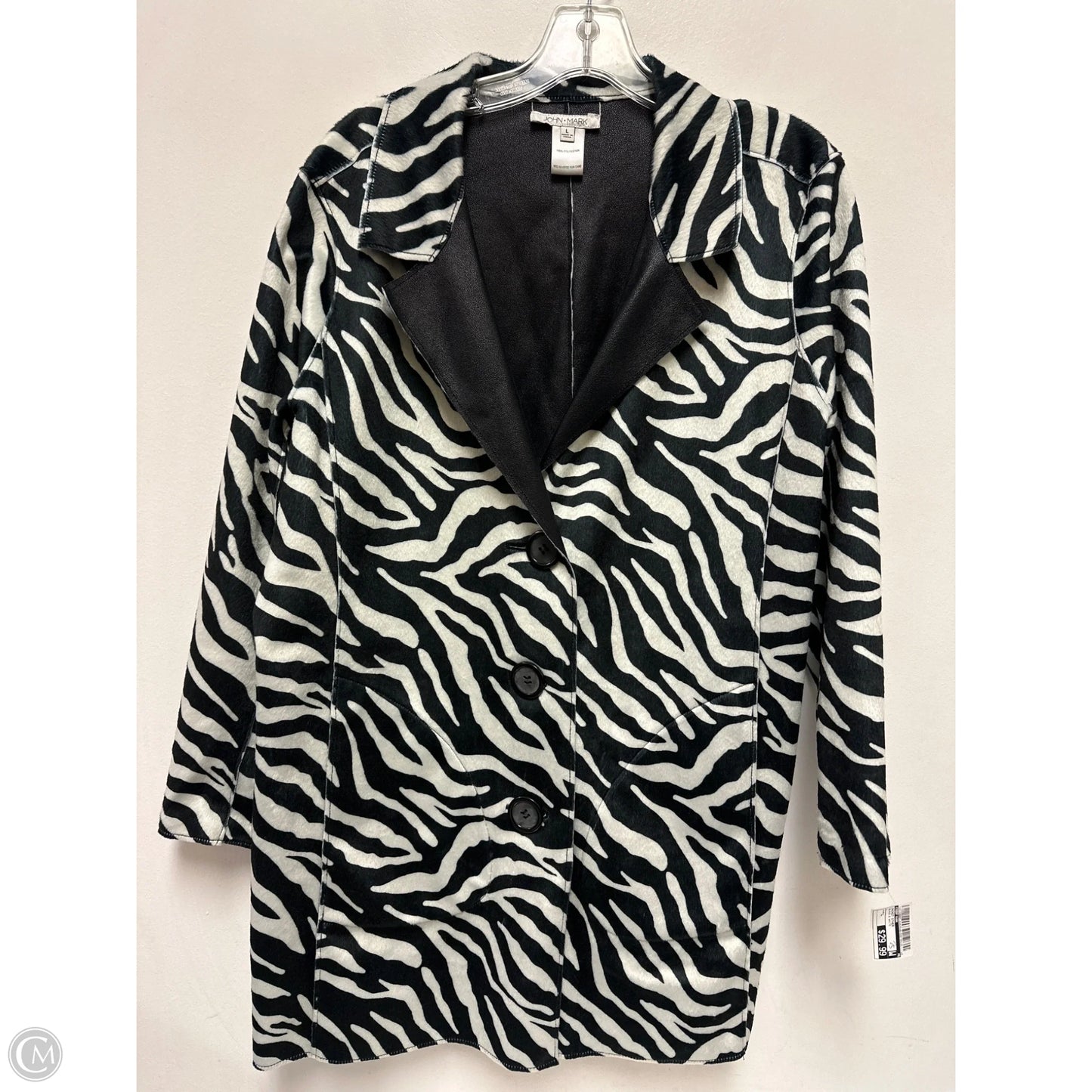 Jacket Other By John Mark In Black & White, Size: L