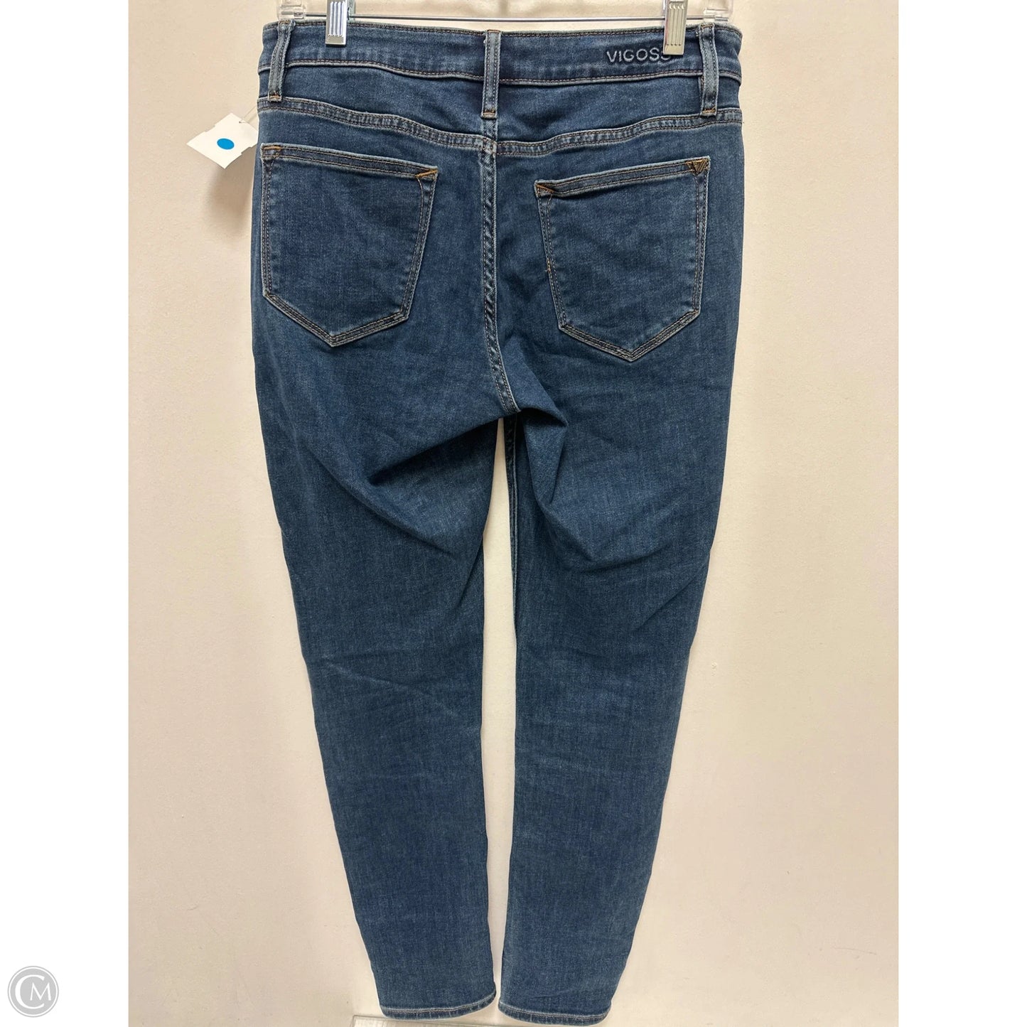 Jeans Skinny By Vigoss In Blue Denim, Size: 4