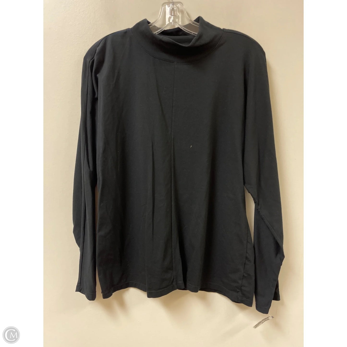 Top Long Sleeve By Talbots In Black, Size: M