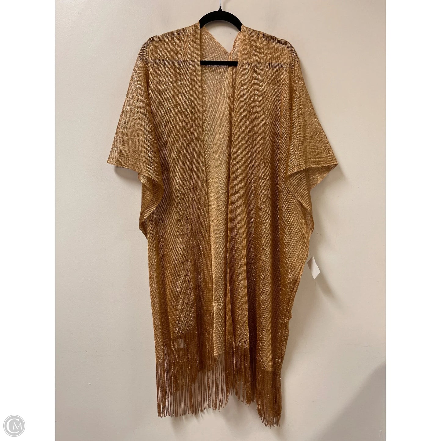 Kimono By Clothes Mentor In Gold, Size: Osfm