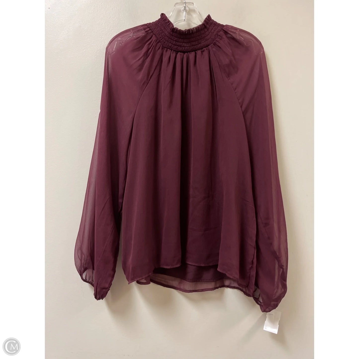 Top Long Sleeve By Joie In Purple, Size: L