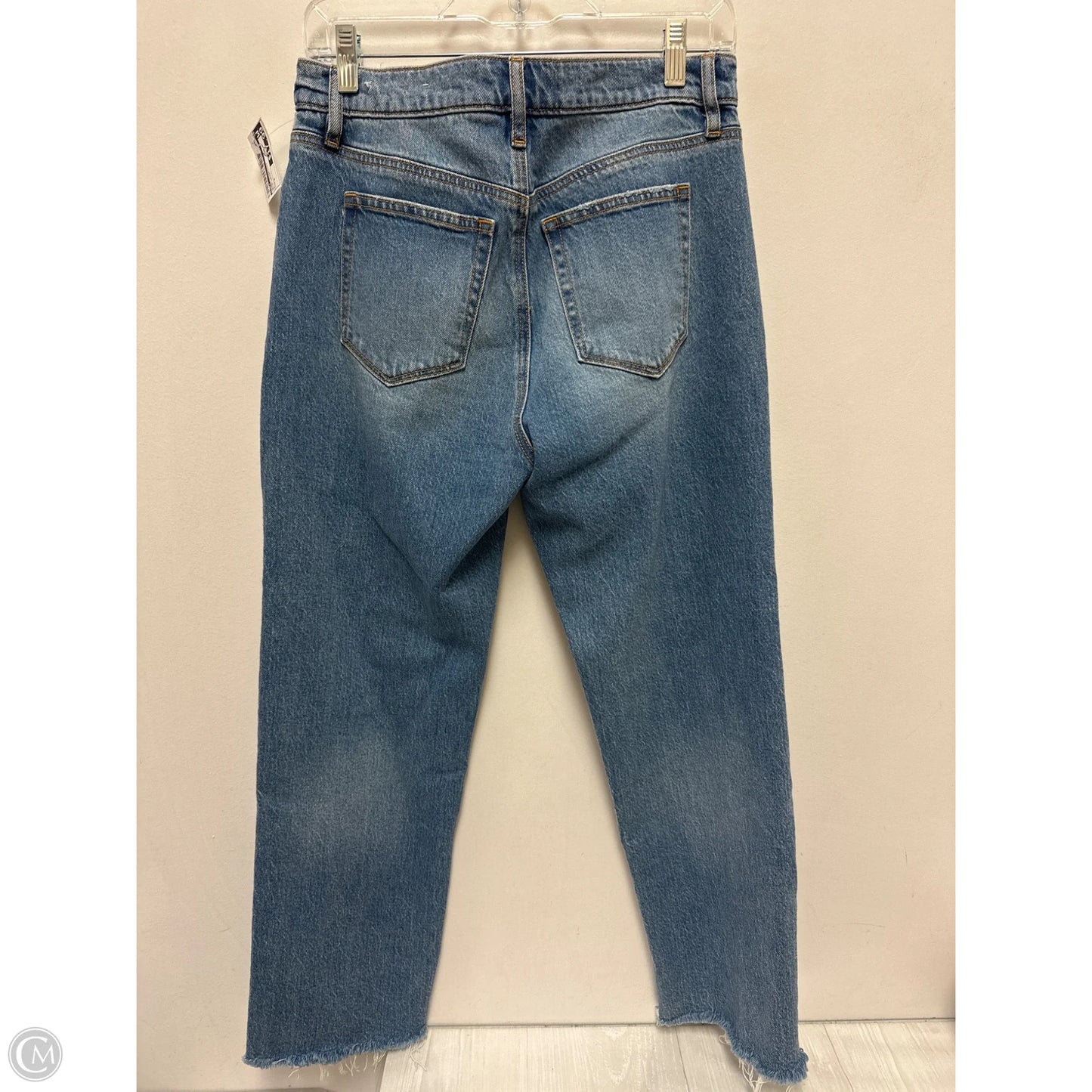 Jeans Straight By Loft In Blue Denim, Size: 4