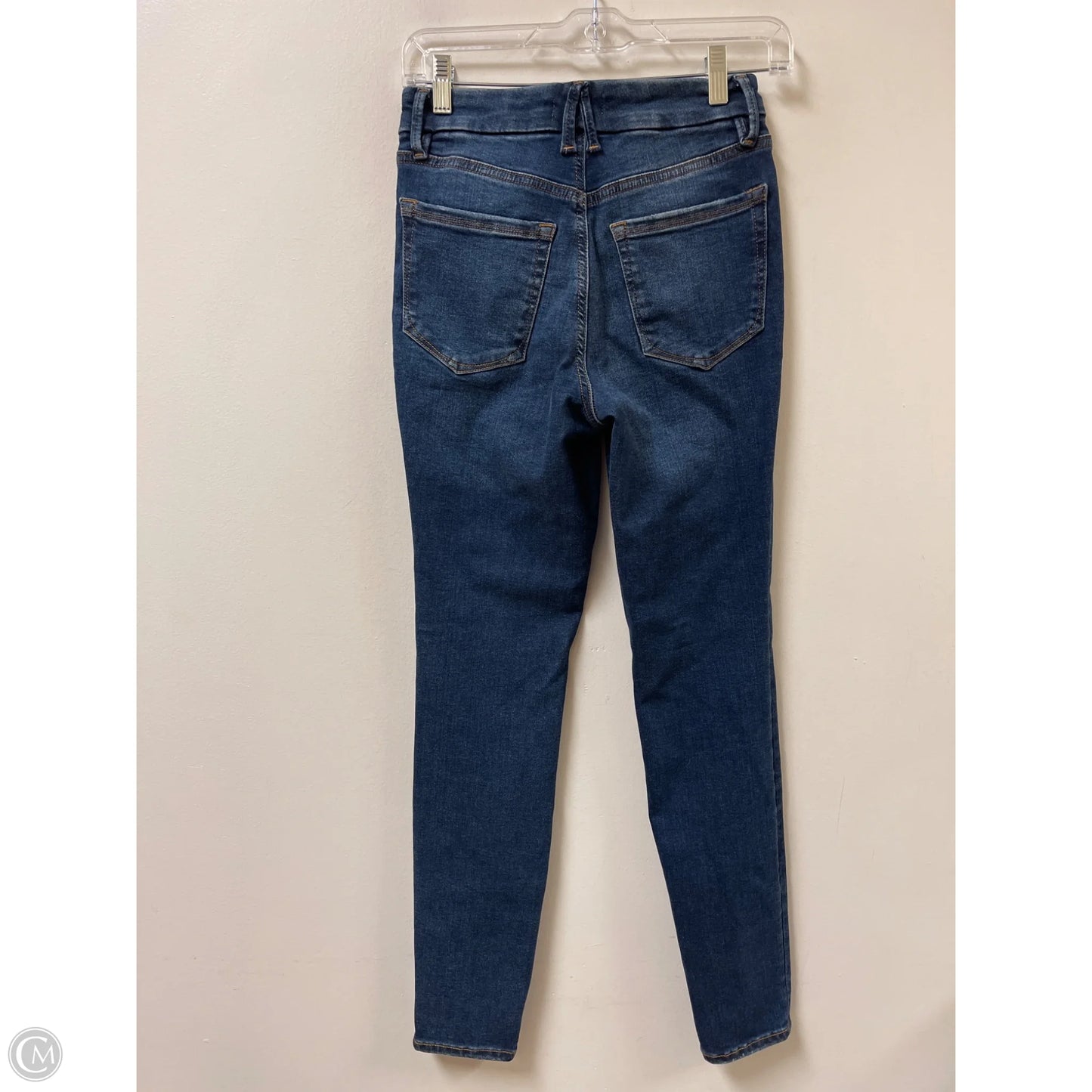 Jeans Skinny By Good American In Blue Denim, Size: 4