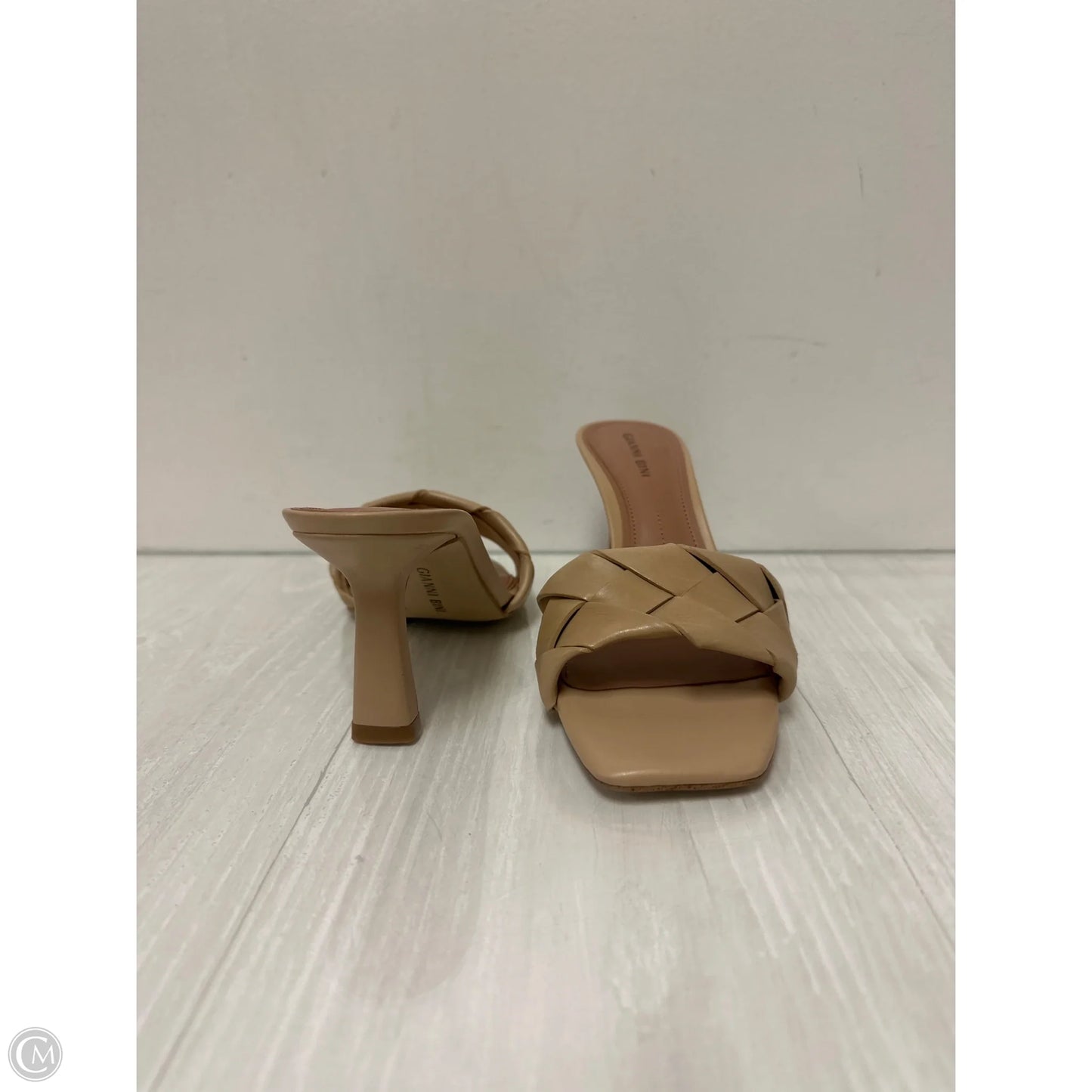 Sandals Heels Stiletto By Gianni Bini In Cream, Size: 8.5