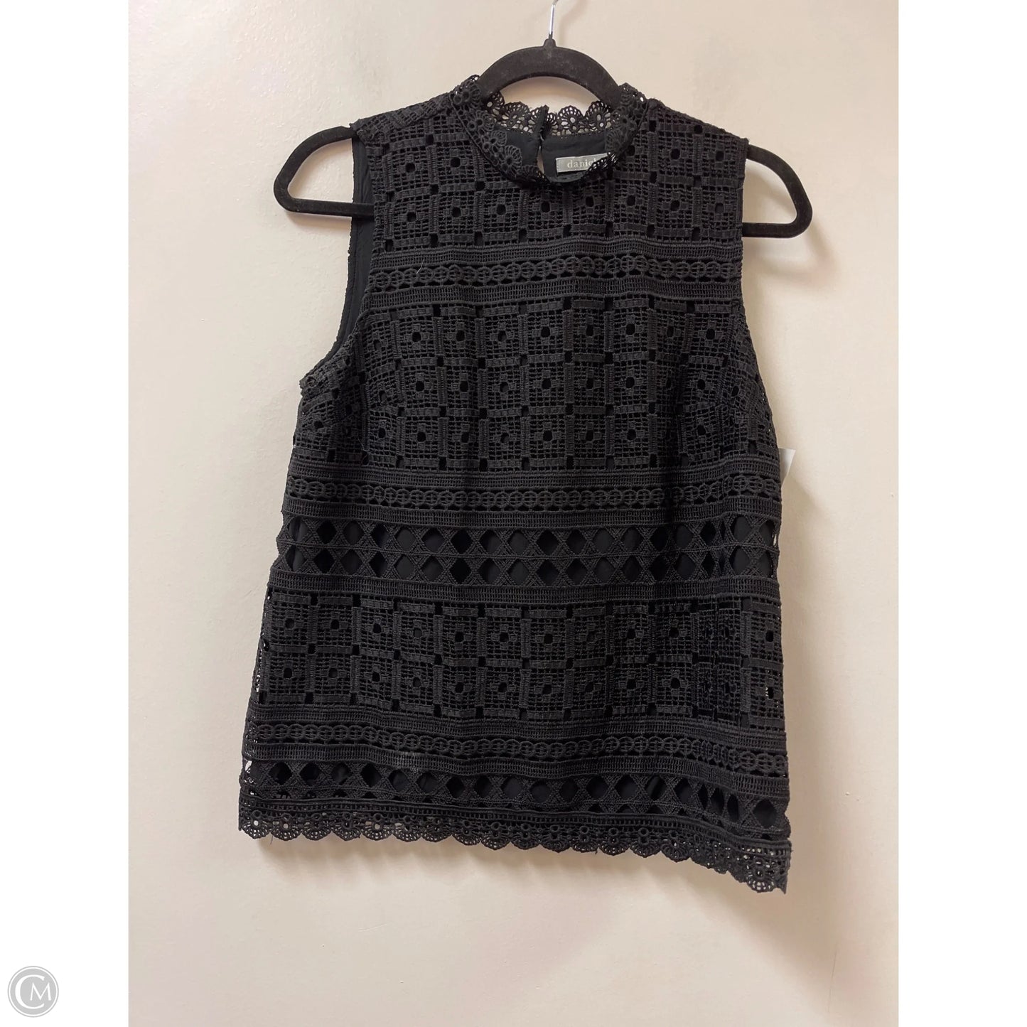 Top Sleeveless By Daniel Rainn In Black, Size: S