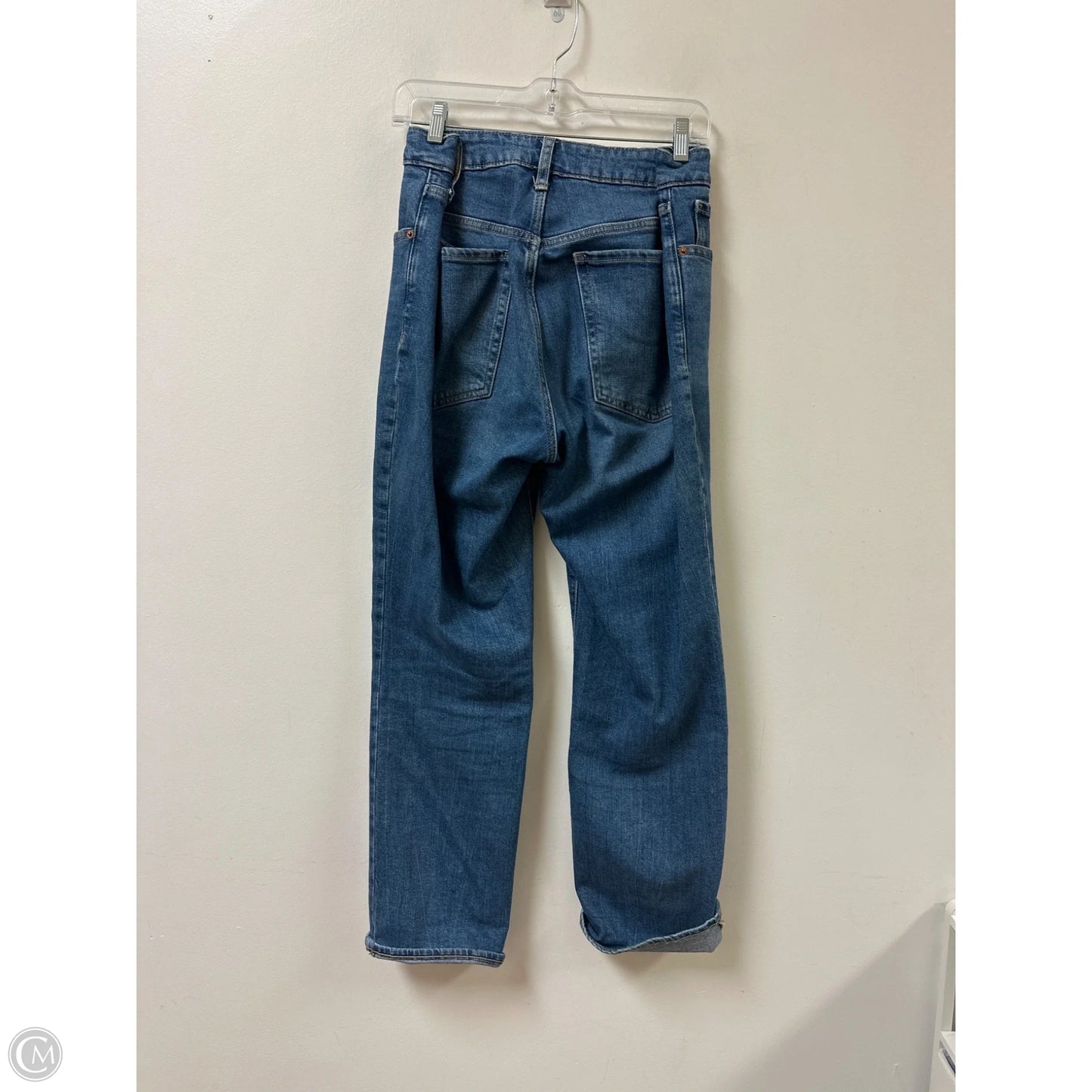 Jeans Straight By Old Navy In Blue Denim, Size: 12p